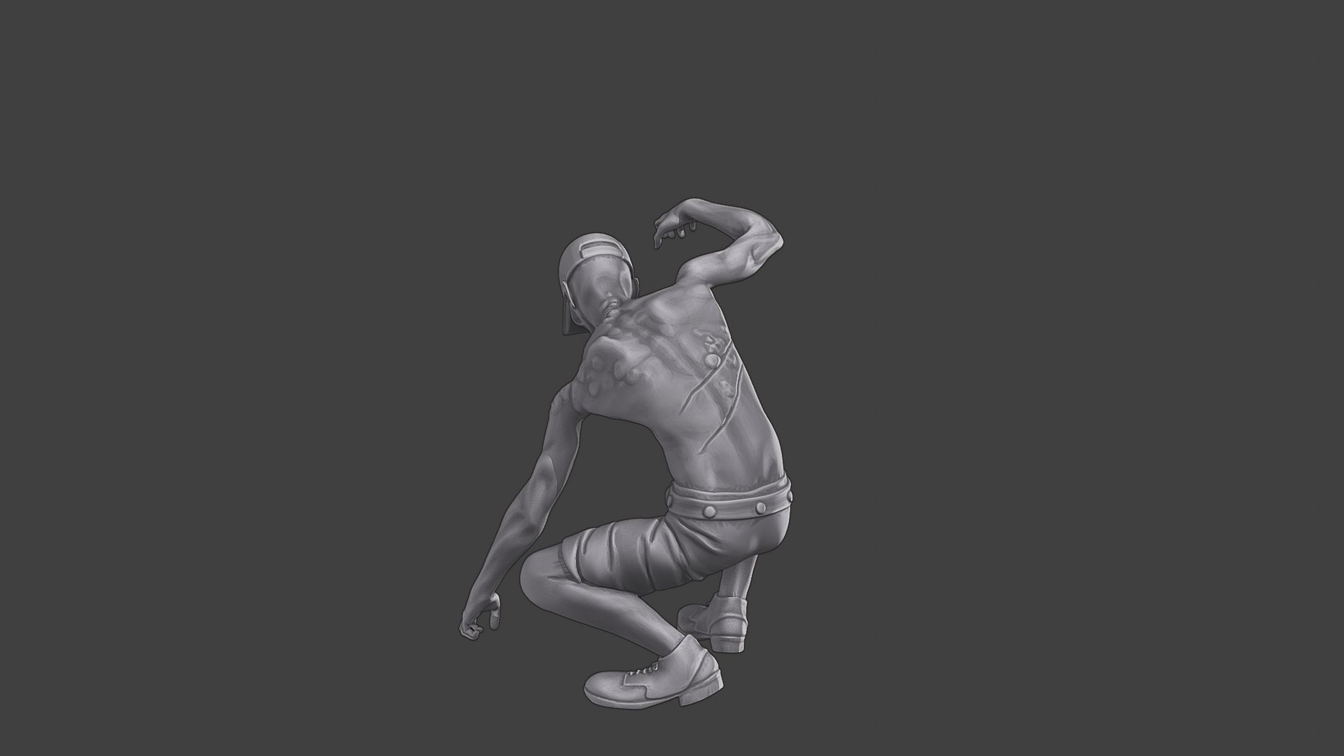 Casual Zombie CZ3 0008 3D print model_5