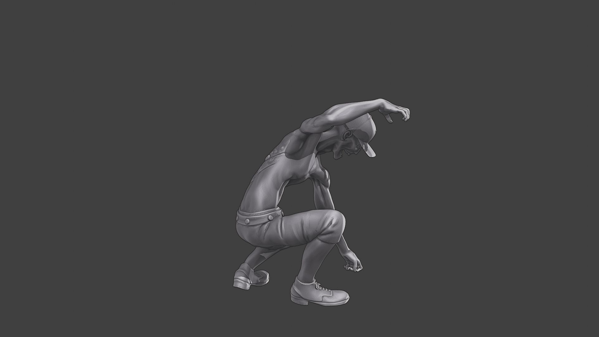 Casual Zombie CZ3 0008 3D print model_8