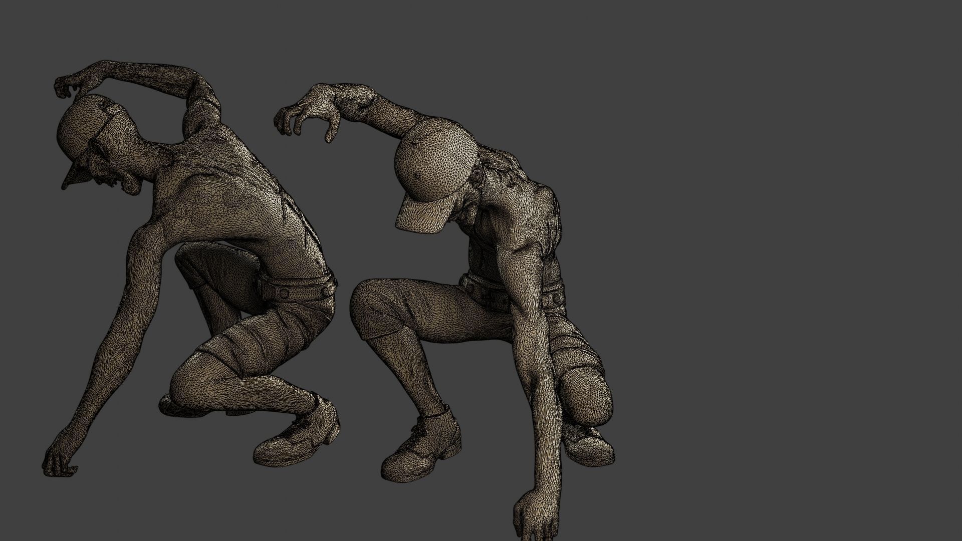Casual Zombie CZ3 0008 3D print model_12