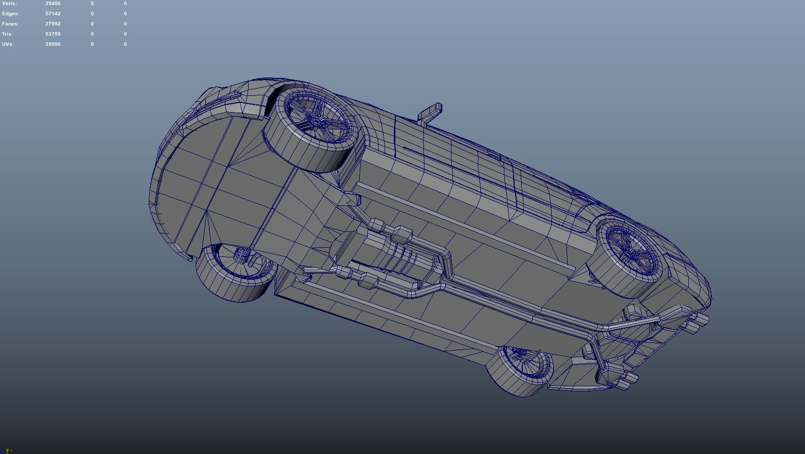 Mercedes-Benz CLS Model Low poly 3D model_5