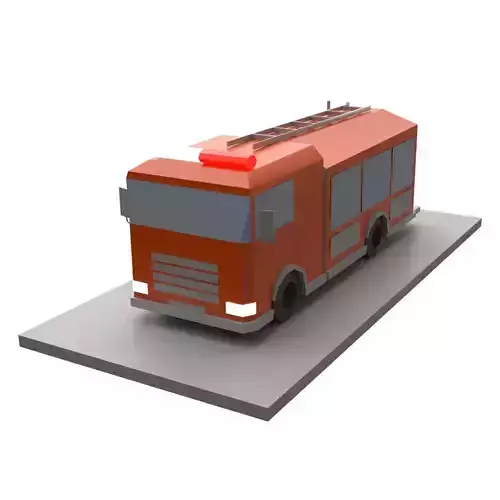 Firetruck LowPoly fire truck