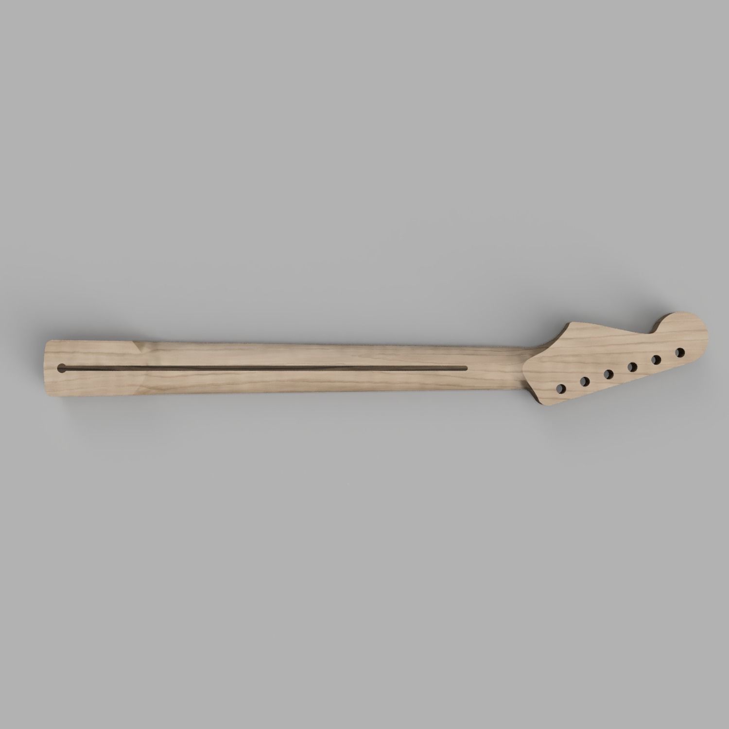 CNC Fender Stratocaster Guitar Body and Neck 3D CAD Model 3D model_6