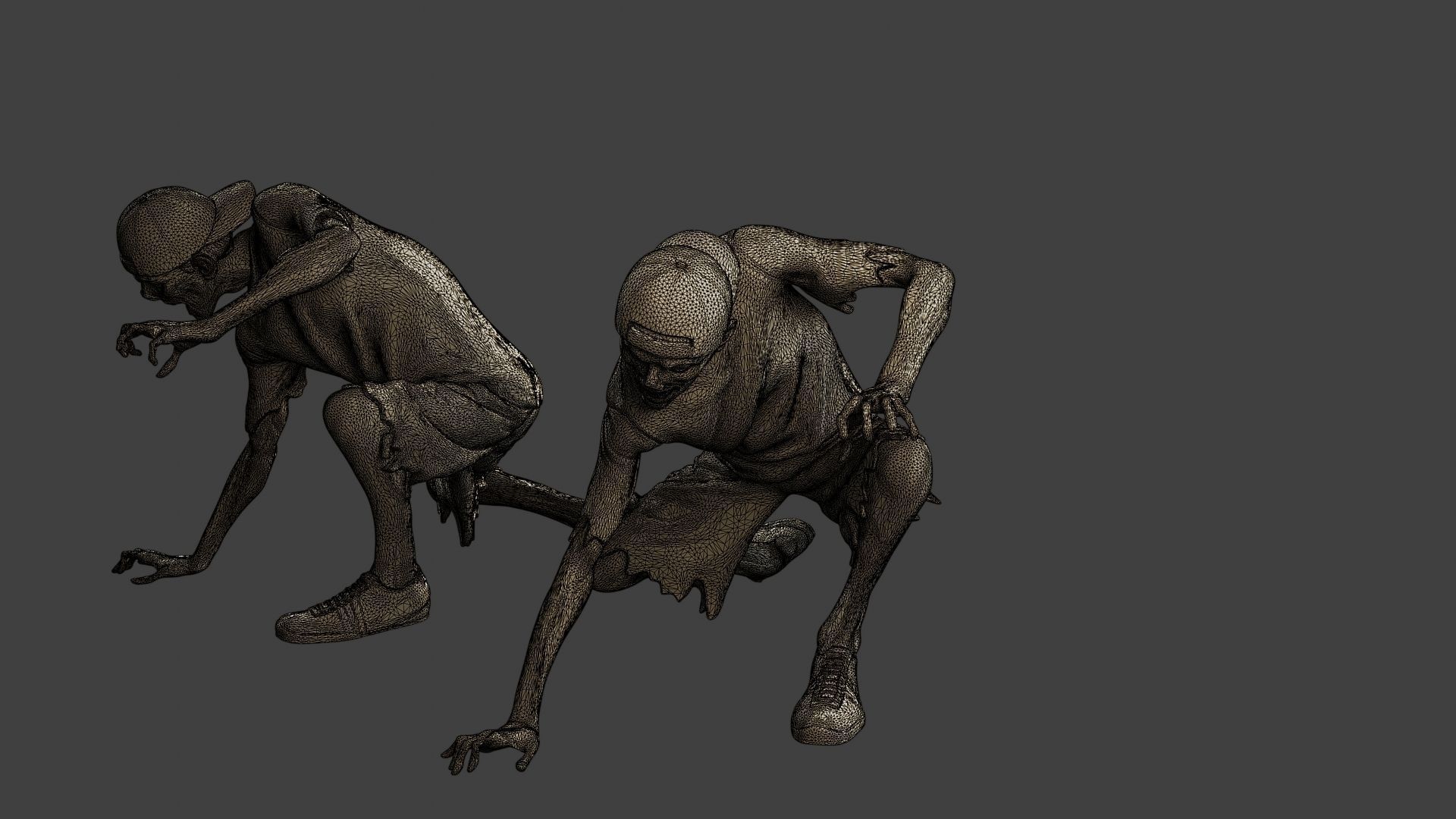 Casual Zombie CZ3 0009 3D print model_12