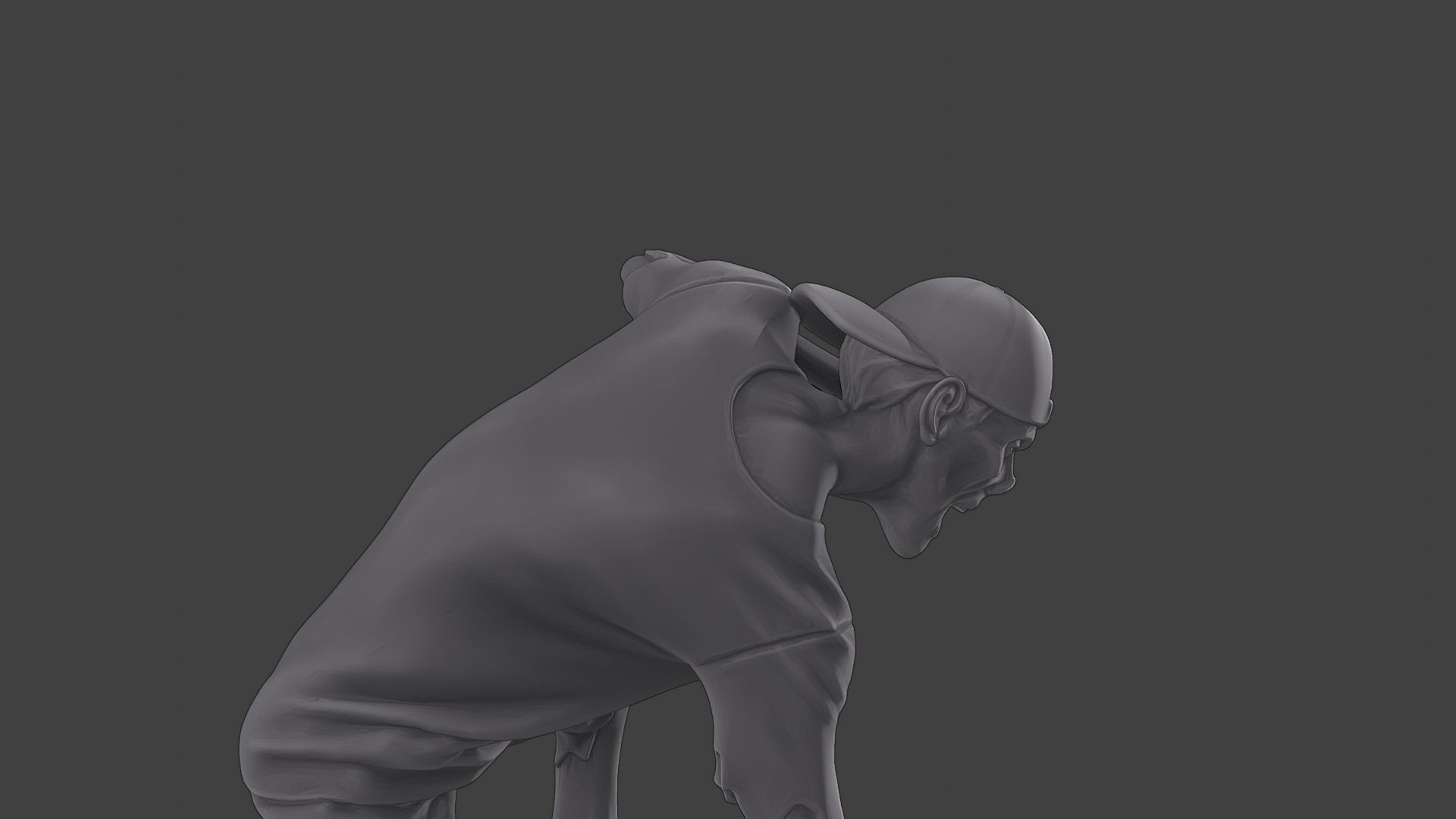 Casual Zombie CZ3 0009 3D print model_20