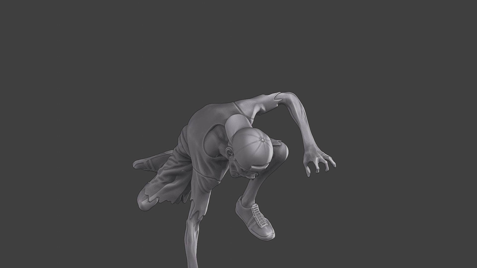 Casual Zombie CZ3 0009 3D print model_19