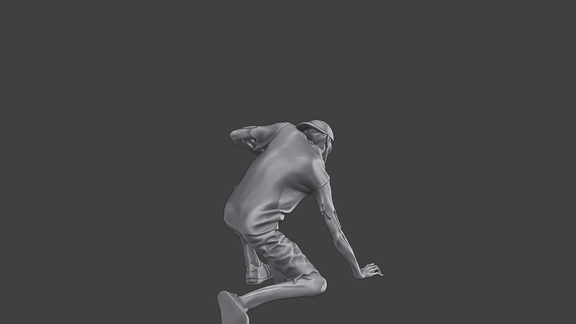 Casual Zombie CZ3 0009 3D print model_7