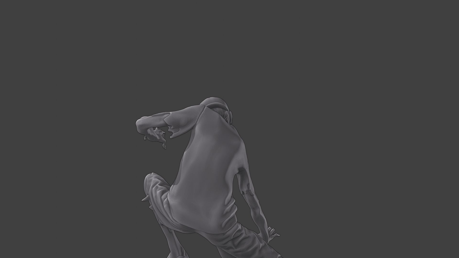 Casual Zombie CZ3 0009 3D print model_25