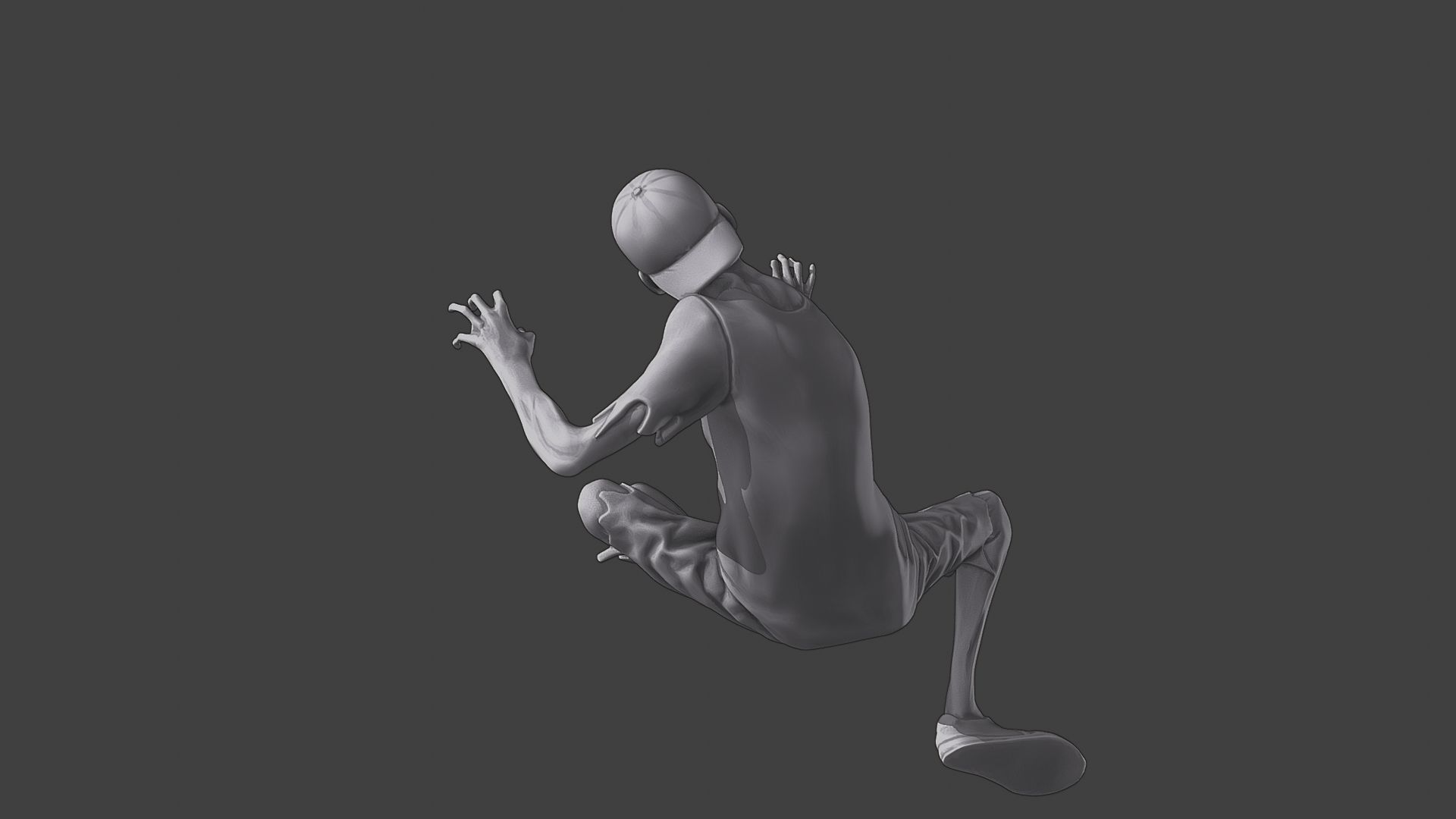 Casual Zombie CZ3 0009 3D print model_16