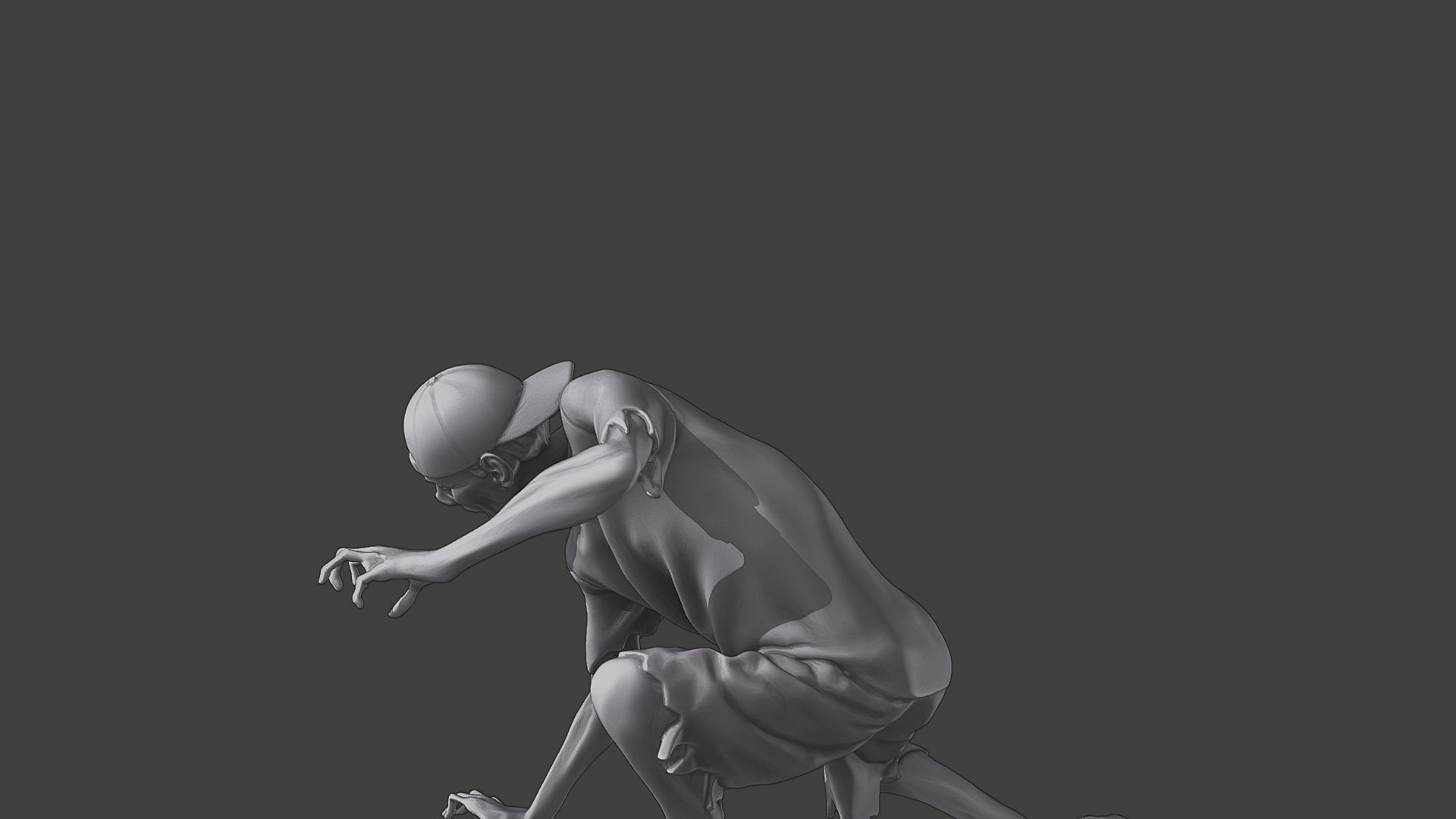 Casual Zombie CZ3 0009 3D print model_26