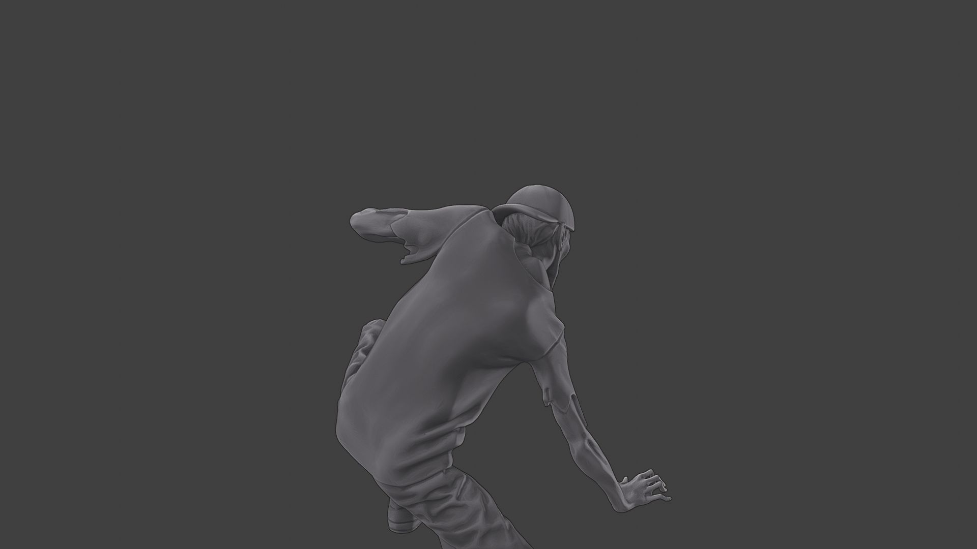 Casual Zombie CZ3 0009 3D print model_24