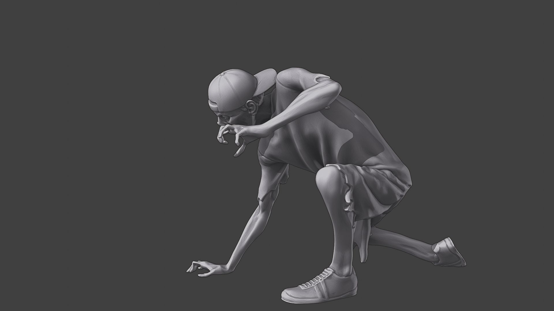 Casual Zombie CZ3 0009 3D print model_17