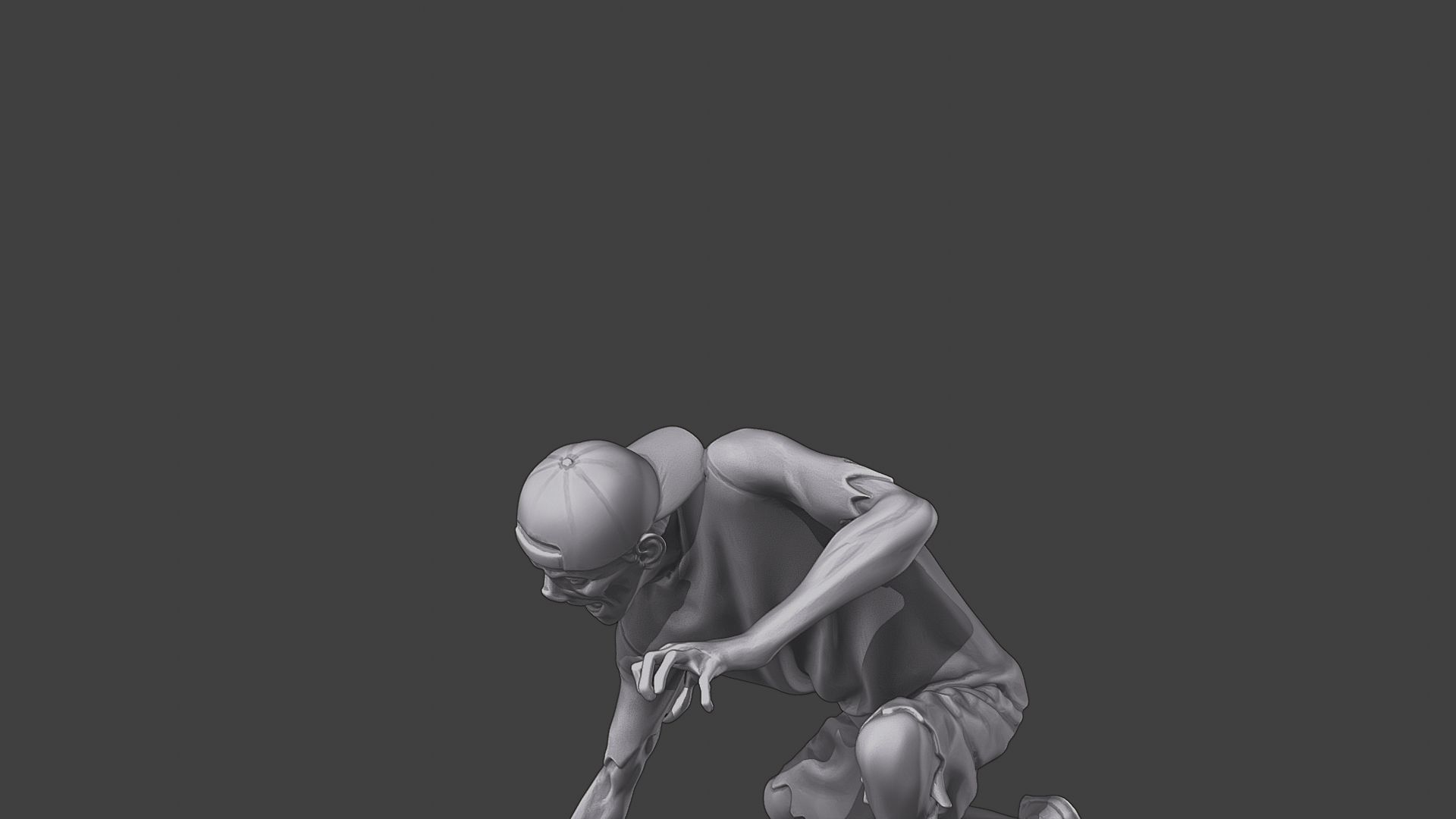 Casual Zombie CZ3 0009 3D print model_18