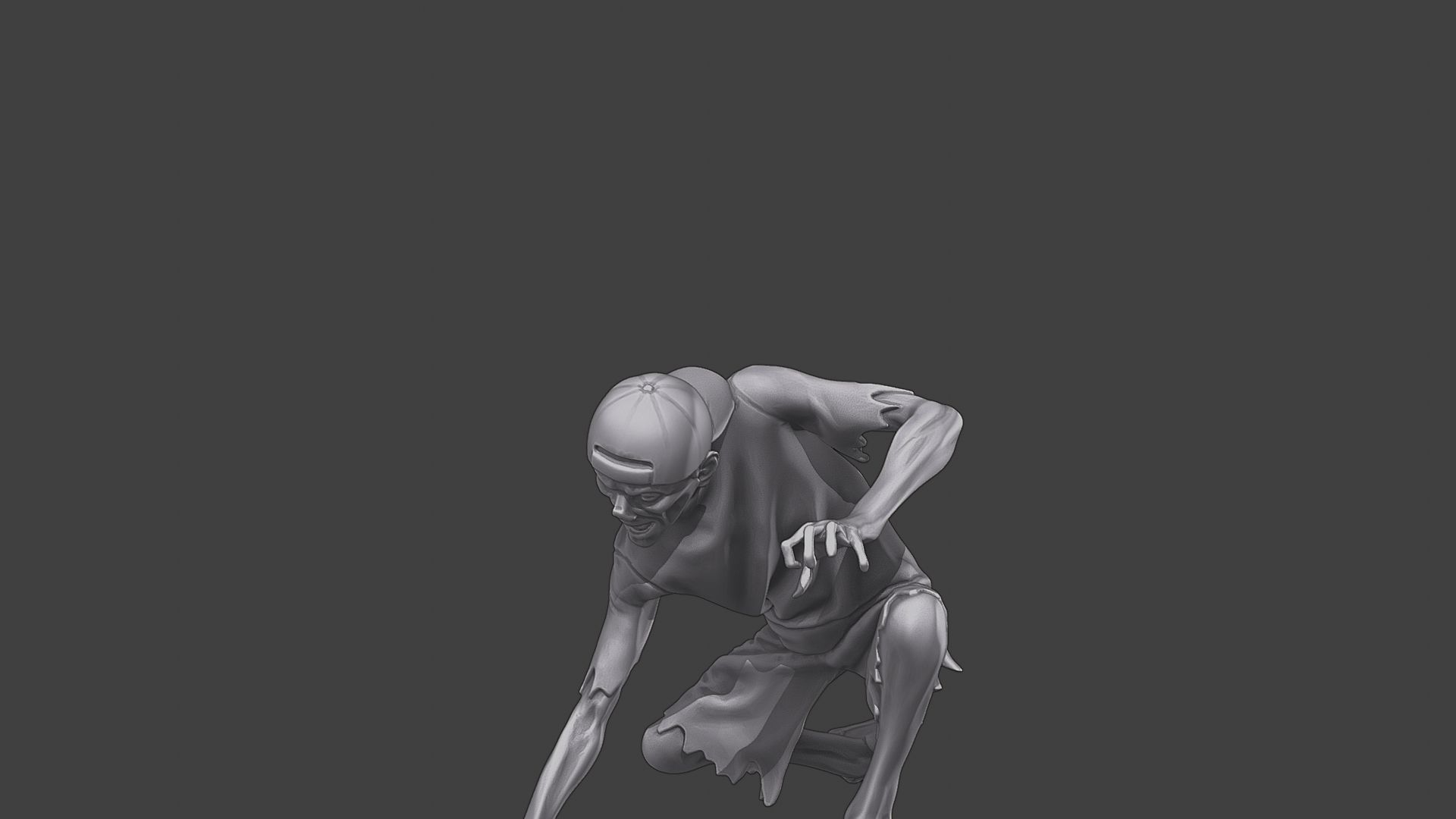 Casual Zombie CZ3 0009 3D print model_27