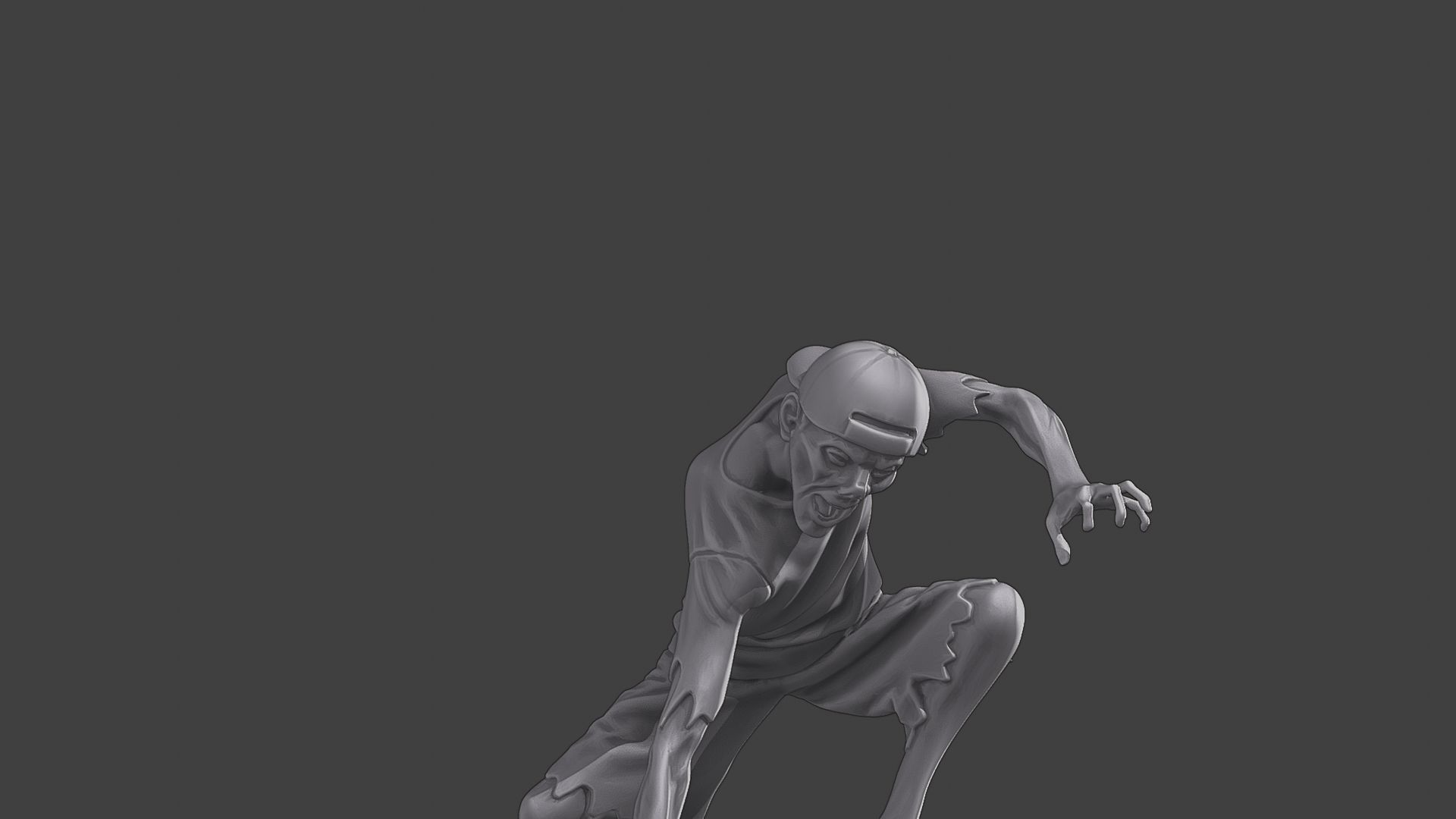 Casual Zombie CZ3 0009 3D print model_28