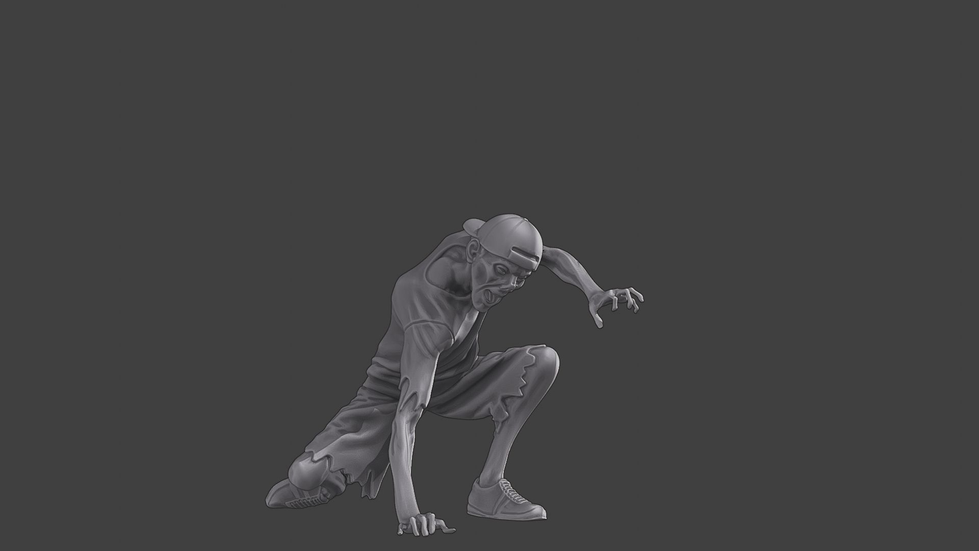 Casual Zombie CZ3 0009 3D print model_13