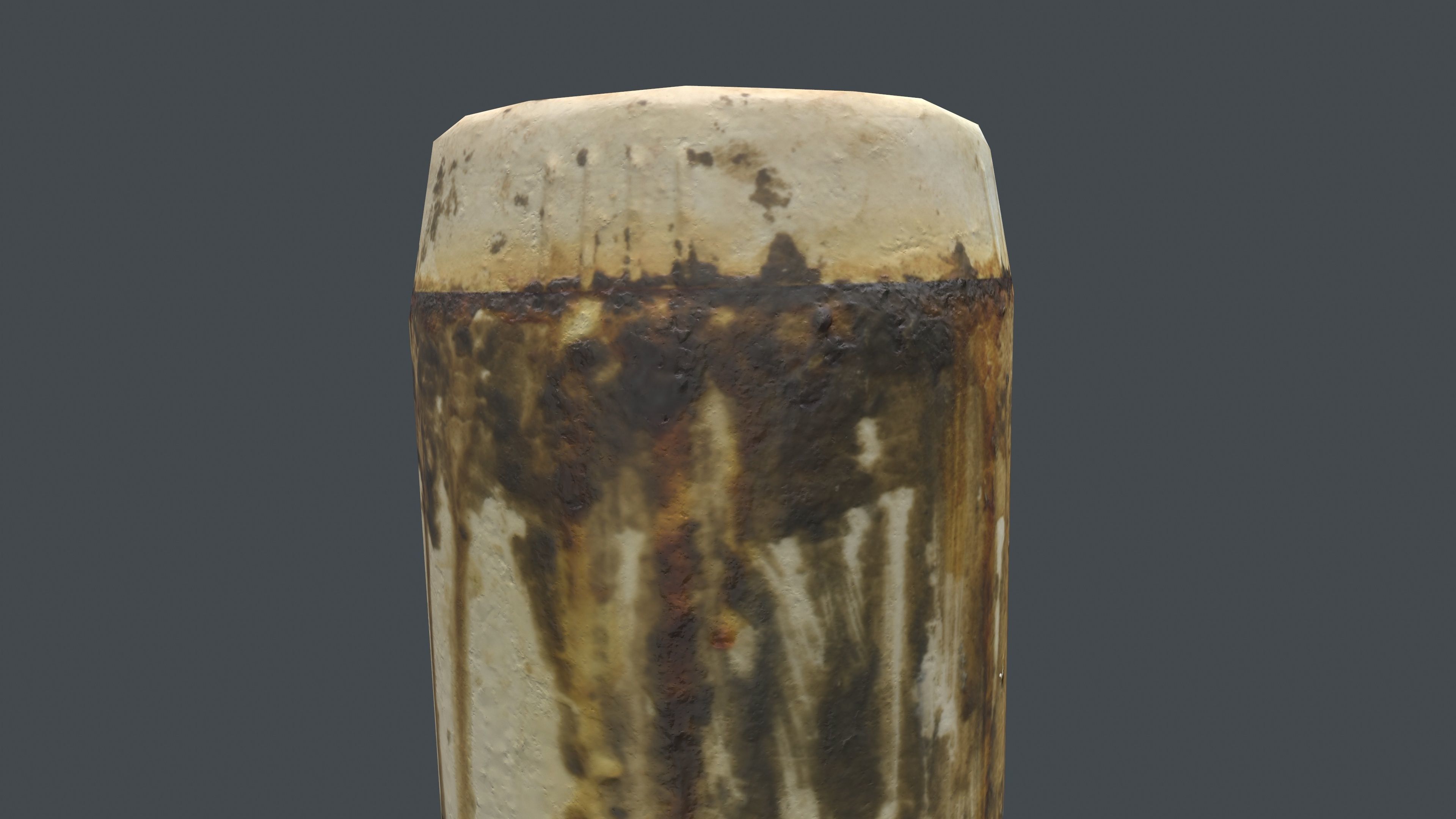 Dirty Bottle Low-poly 3D model_9