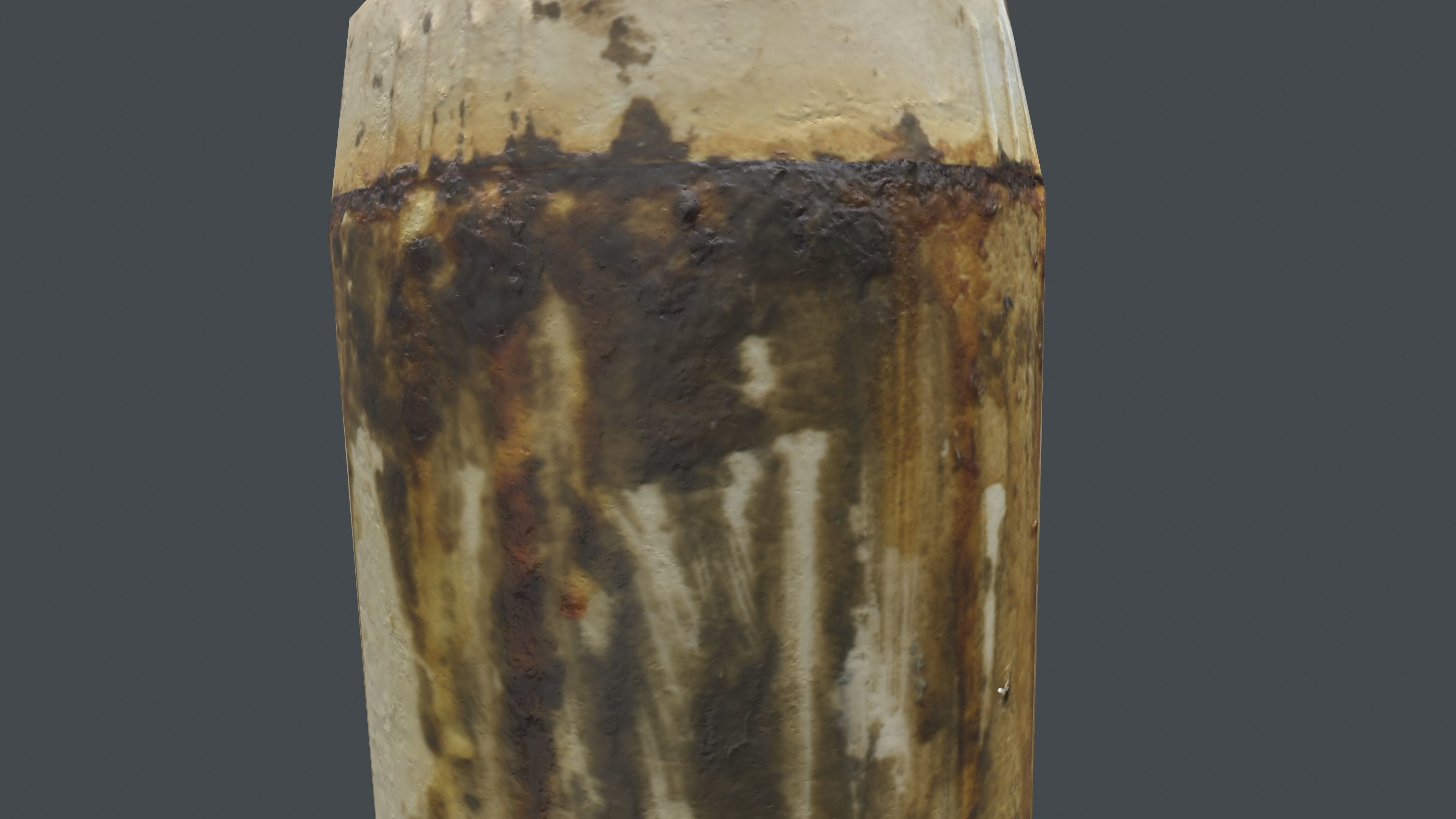 Dirty Bottle Low-poly 3D model_13