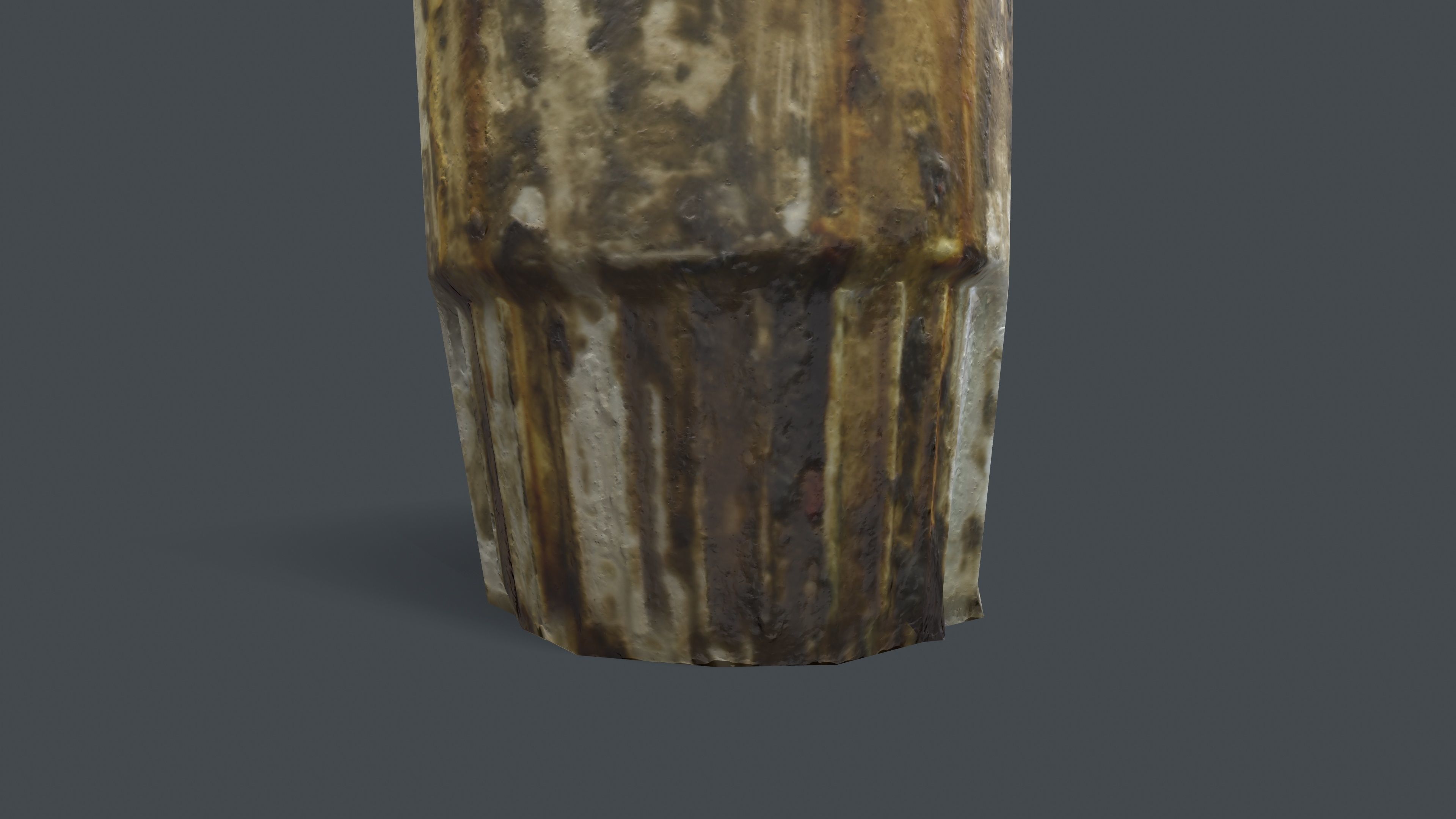 Dirty Bottle Low-poly 3D model_21