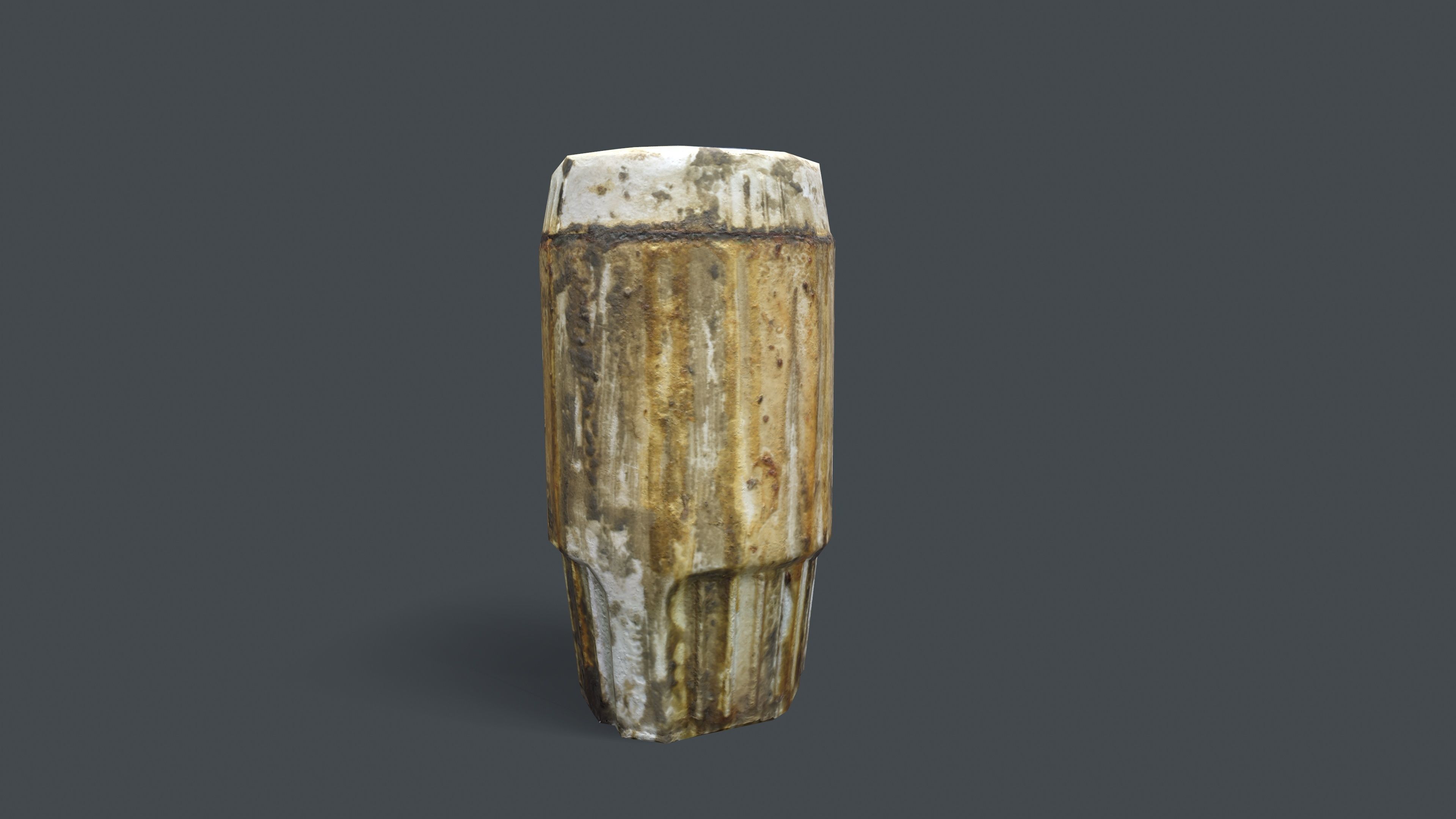 Dirty Bottle Low-poly 3D model_2
