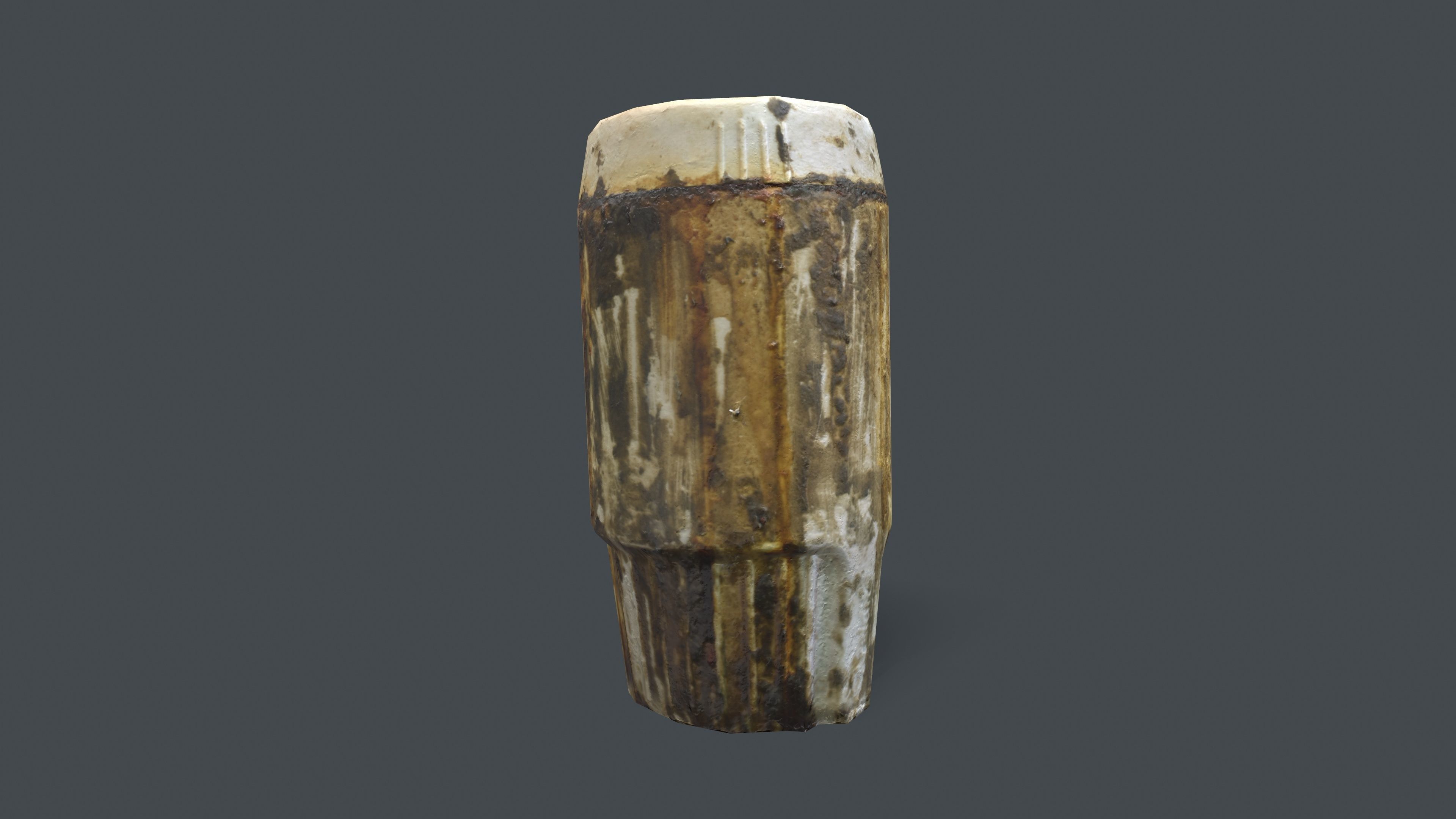 Dirty Bottle Low-poly 3D model_7