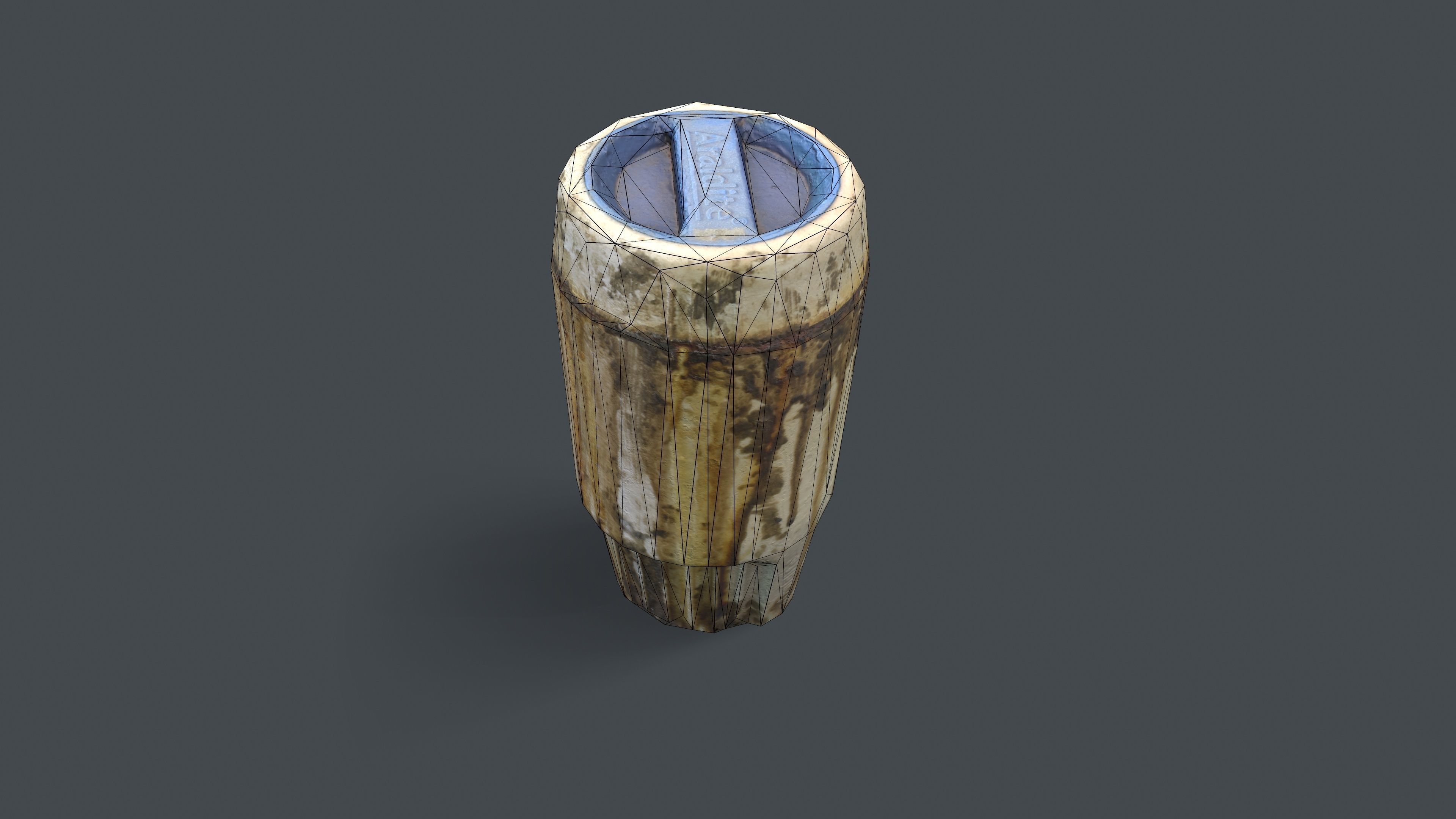 Dirty Bottle Low-poly 3D model_24