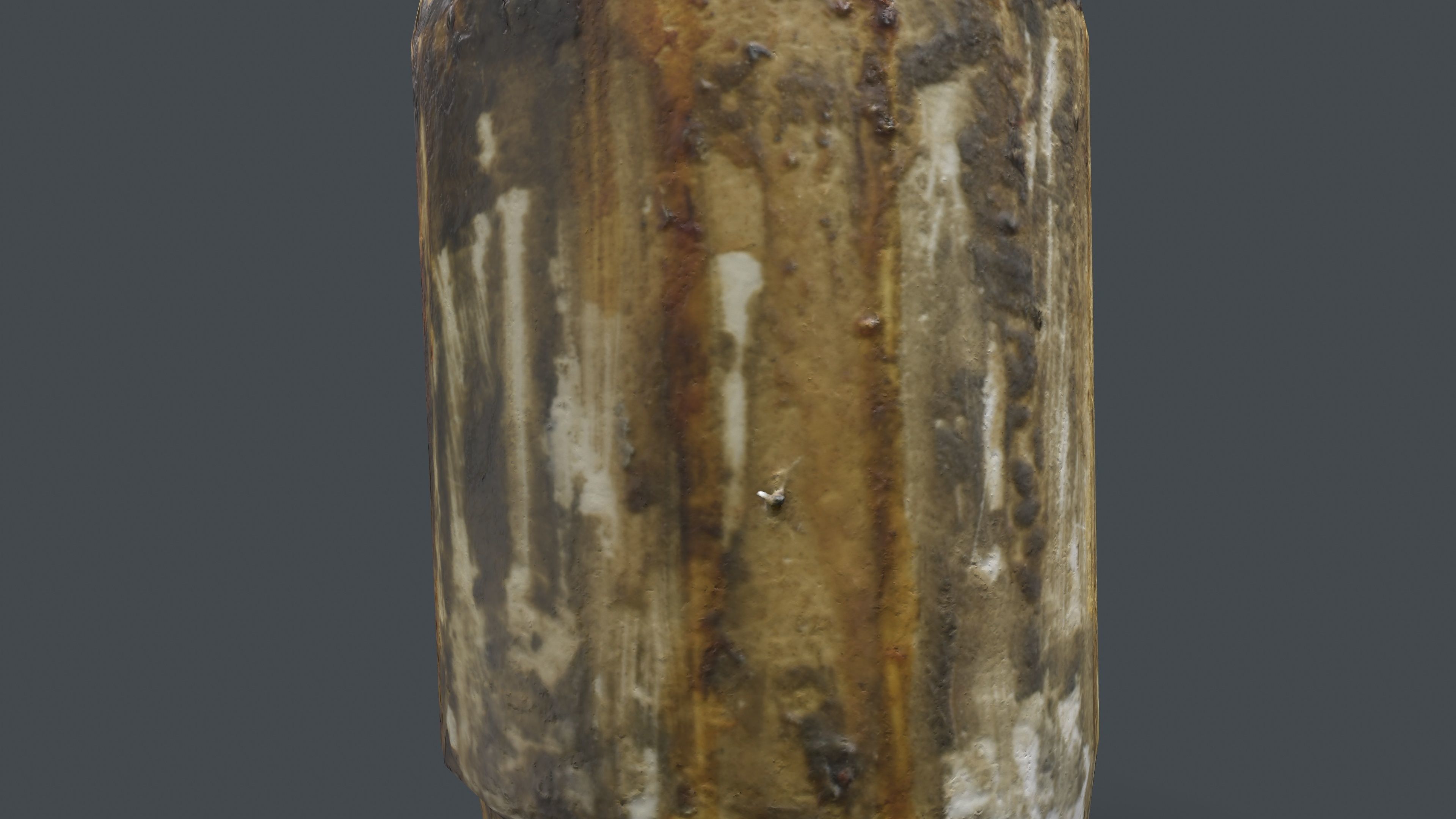 Dirty Bottle Low-poly 3D model_12