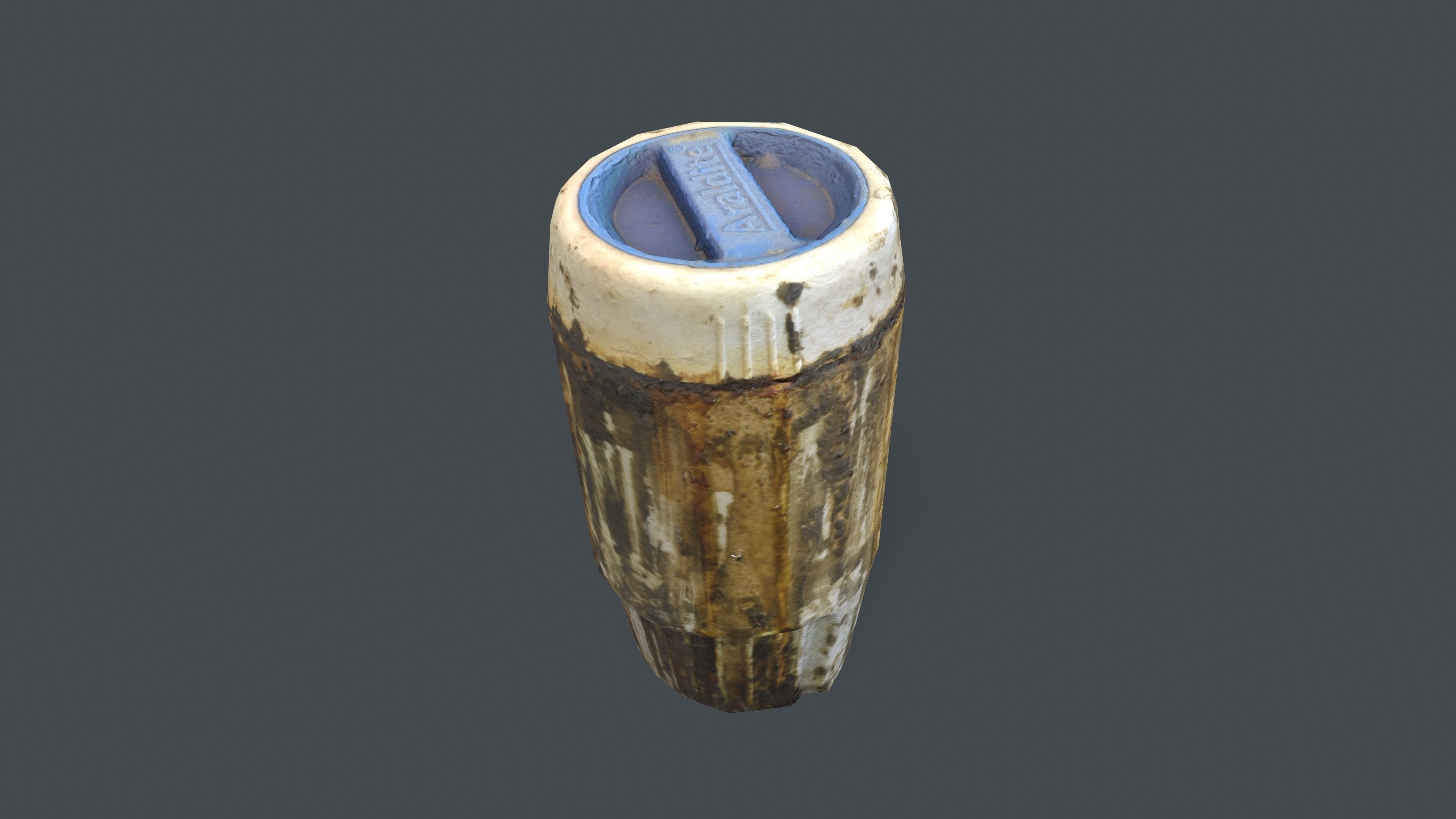 Dirty Bottle Low-poly 3D model_6