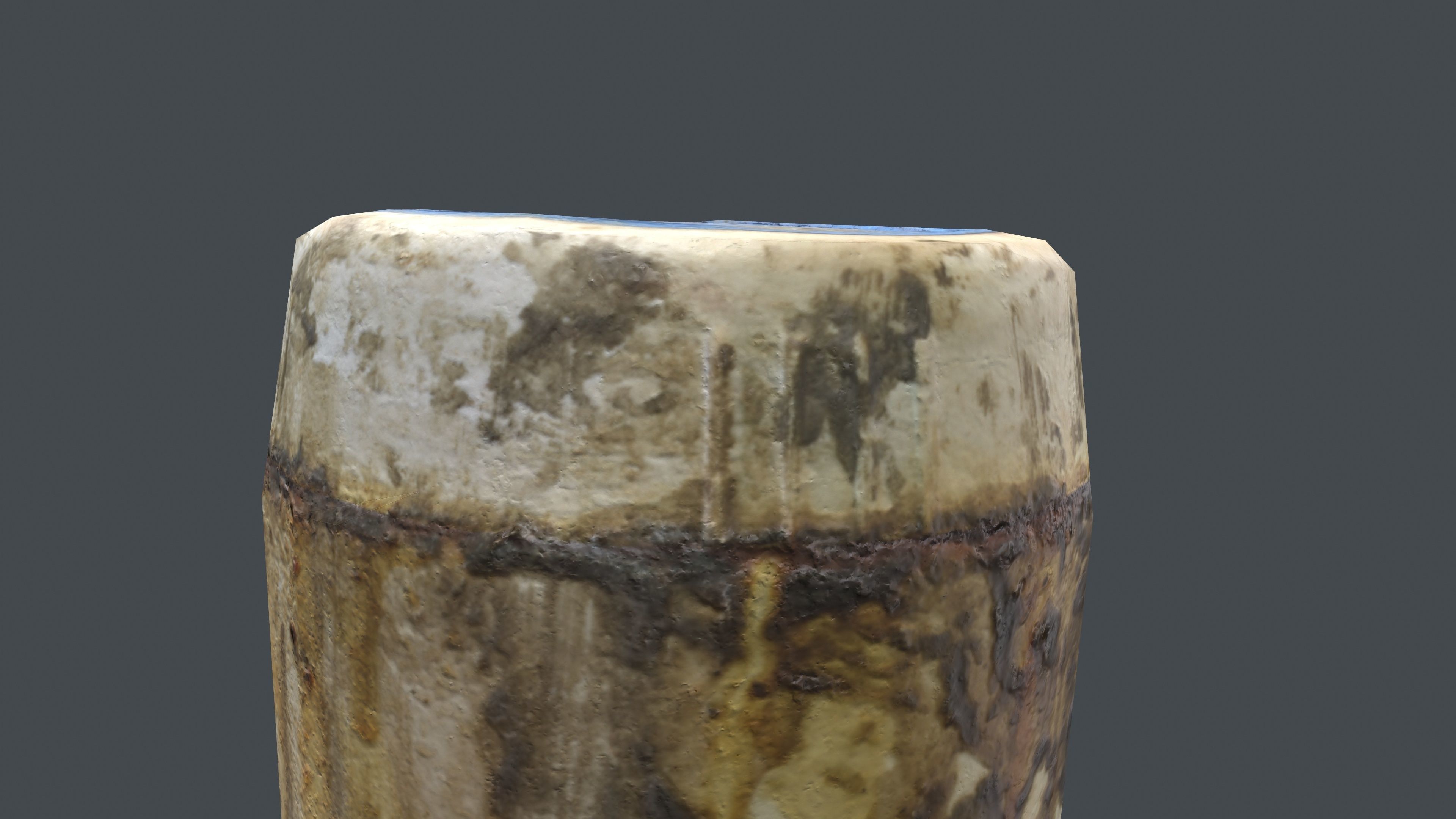 Dirty Bottle Low-poly 3D model_15