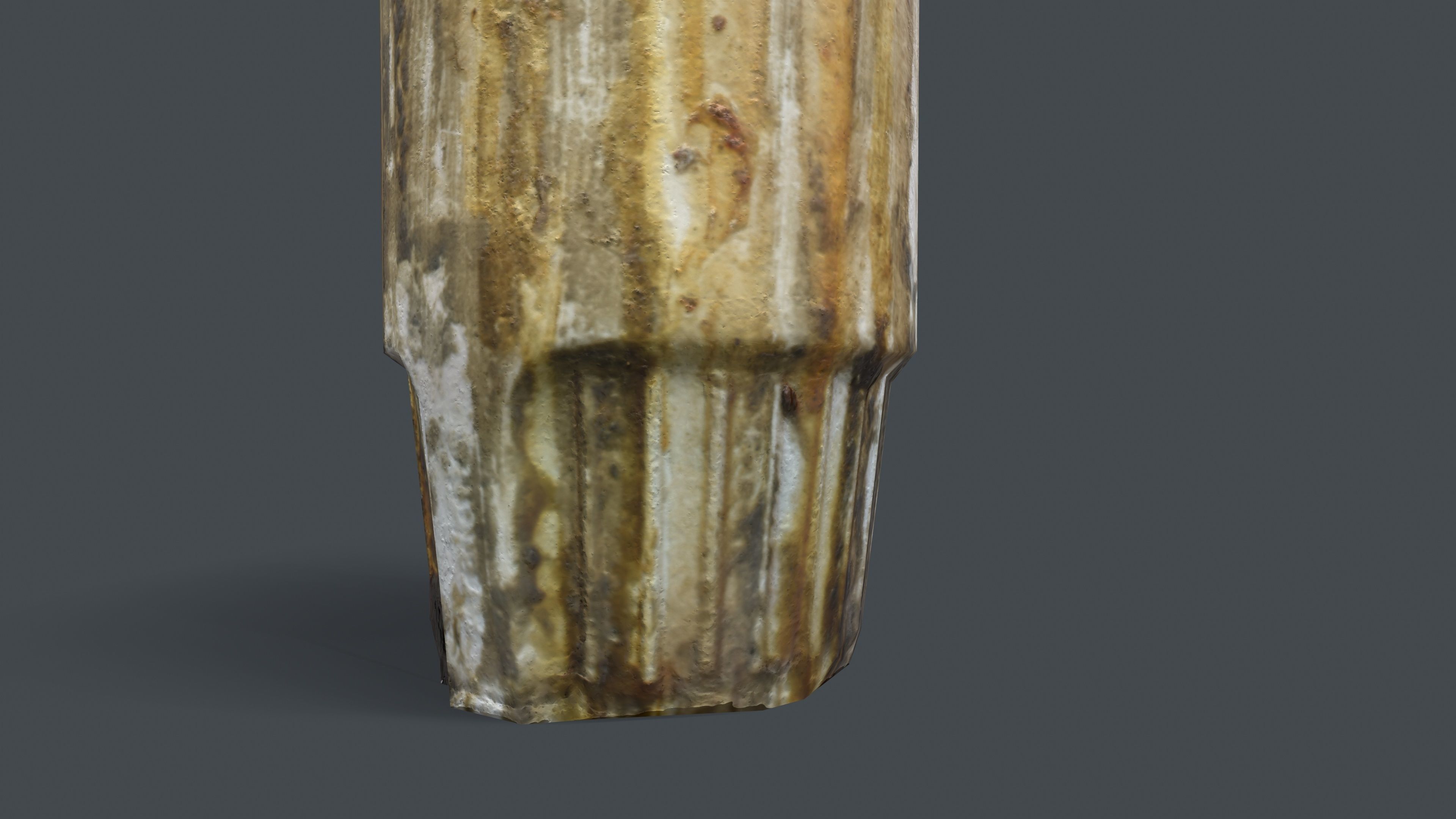 Dirty Bottle Low-poly 3D model_17