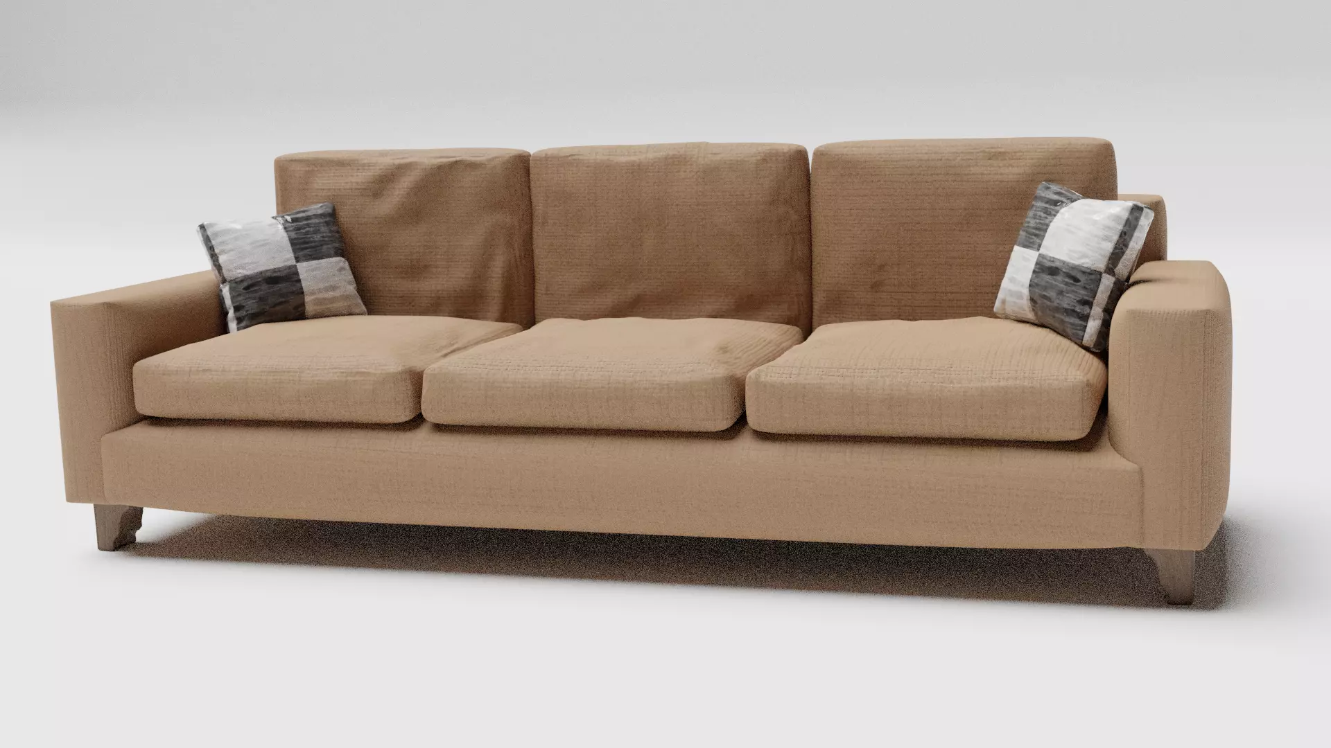 Soft Sofa Free low-poly 3D model_0