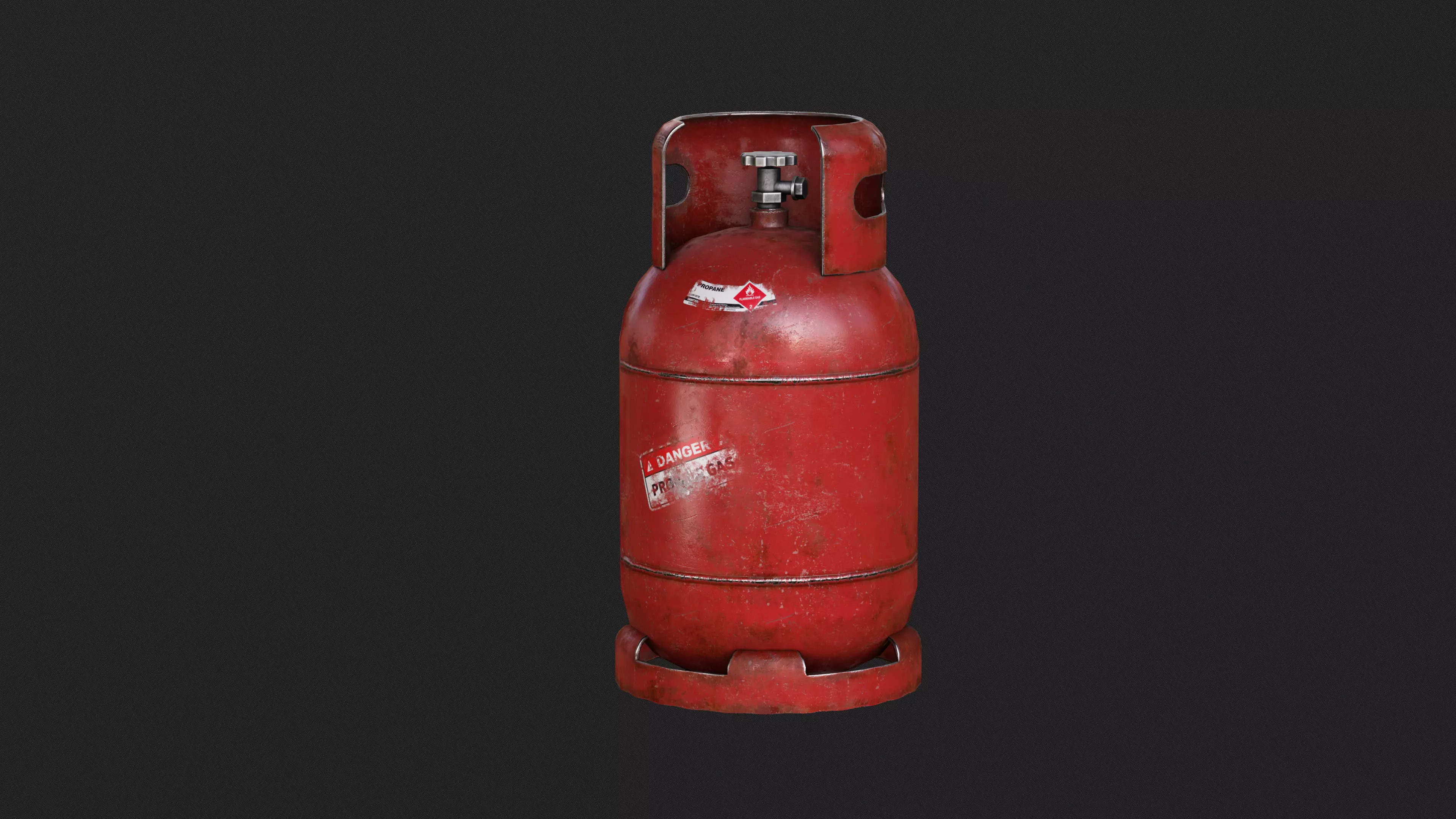 Gas Balon Low-poly 3D model_0