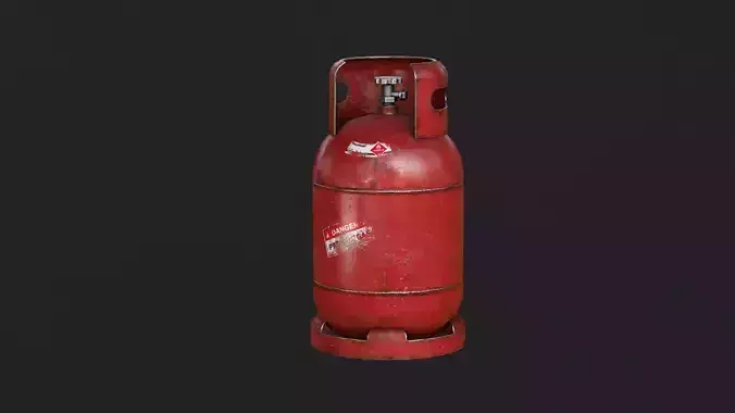 Gas Balon Low-poly 3D model