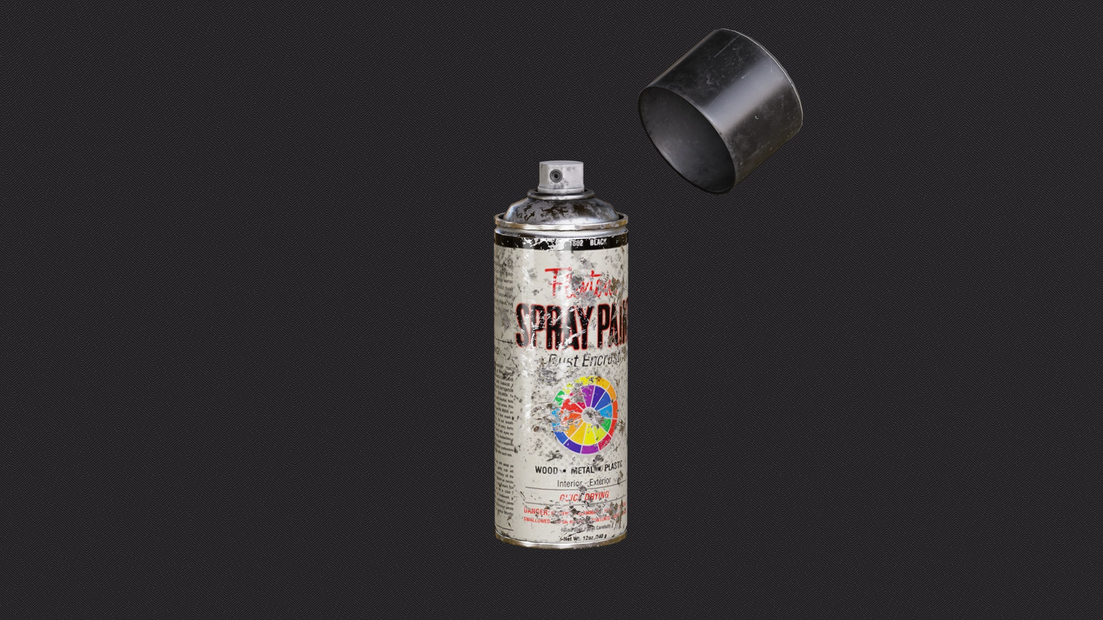 Spray Paint Low-poly 3D model_1
