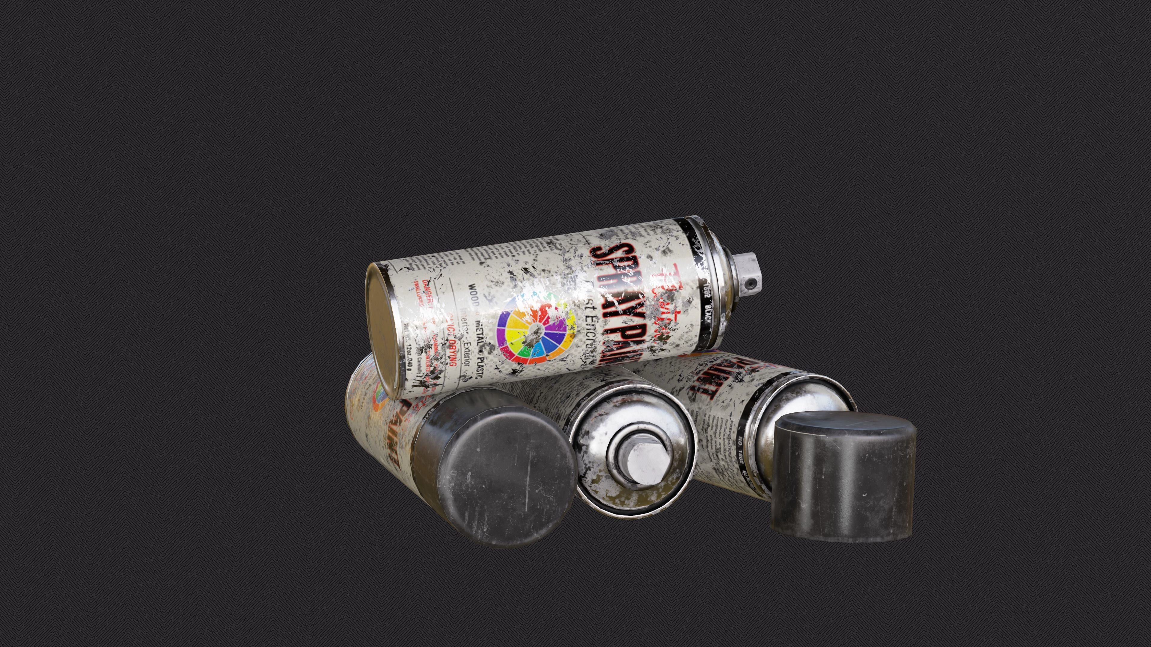 Spray Paint Low-poly 3D model_4