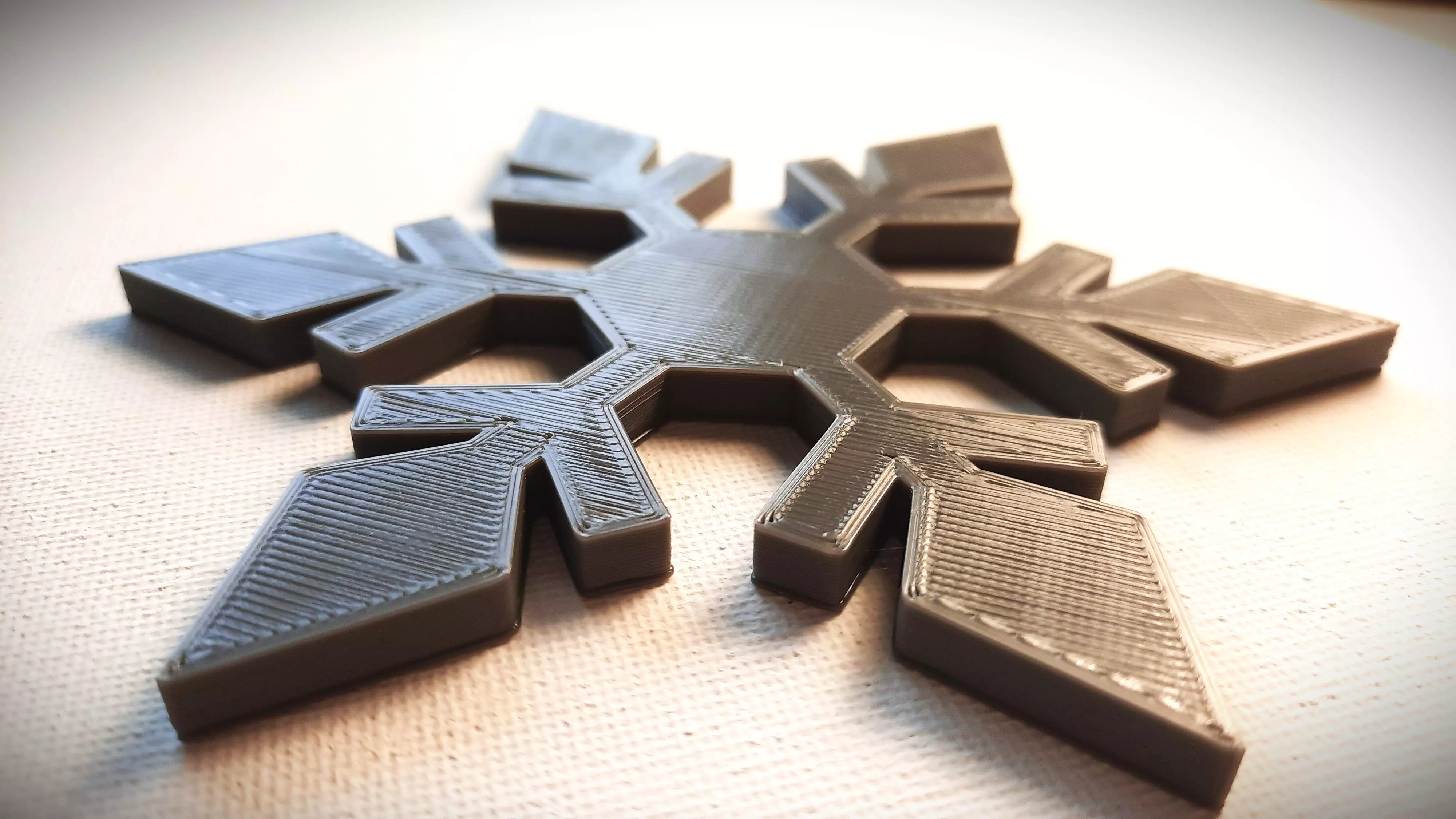 Christmas Coaster - Snowflake 3D print model_0