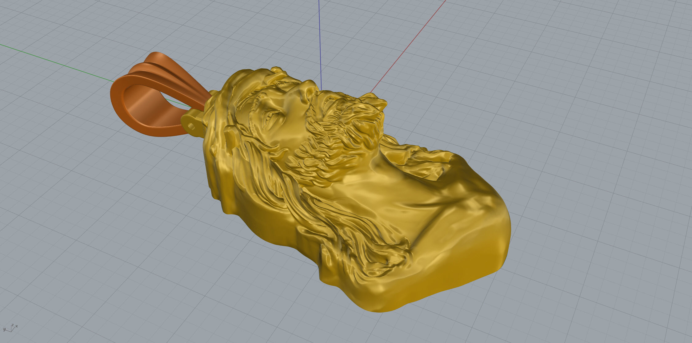 Jesus Pendant Free 3D print model_11