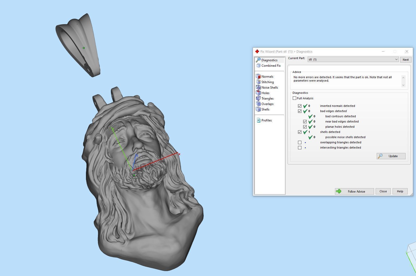 Jesus Pendant Free 3D print model_17