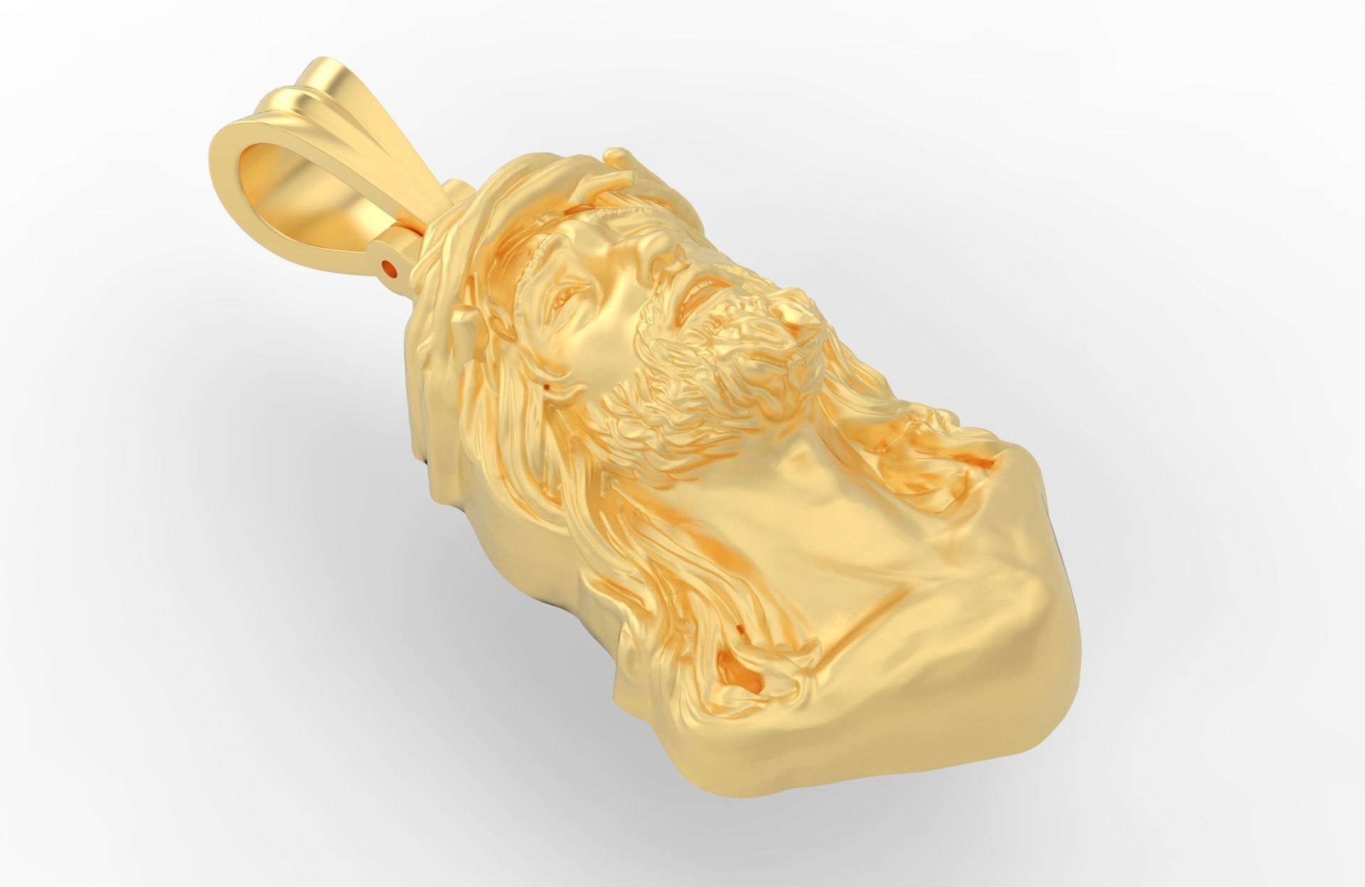 Jesus Pendant Free 3D print model_5
