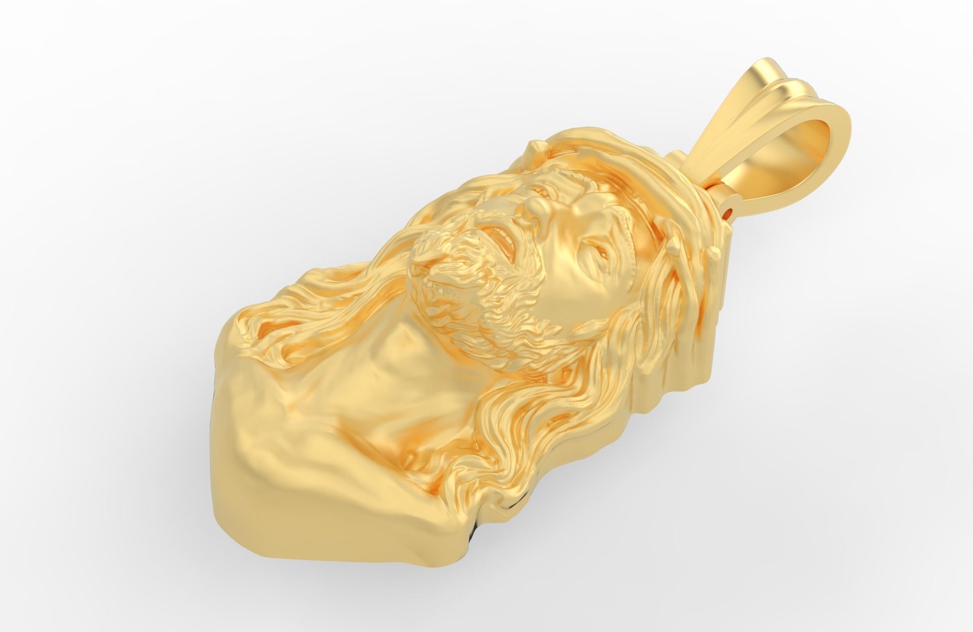 Jesus Pendant Free 3D print model_6