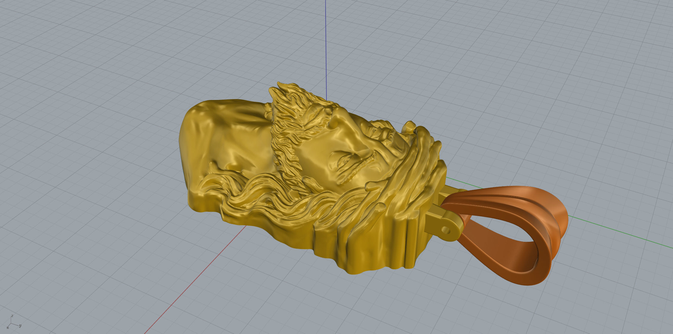 Jesus Pendant Free 3D print model_13