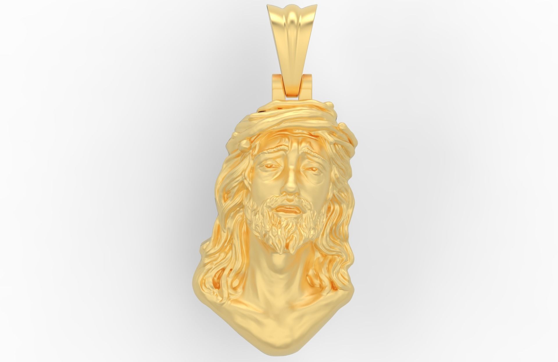Jesus Pendant Free 3D print model_4