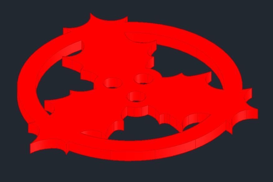 Christmas Coaster - Triple Holly 3D print model_1