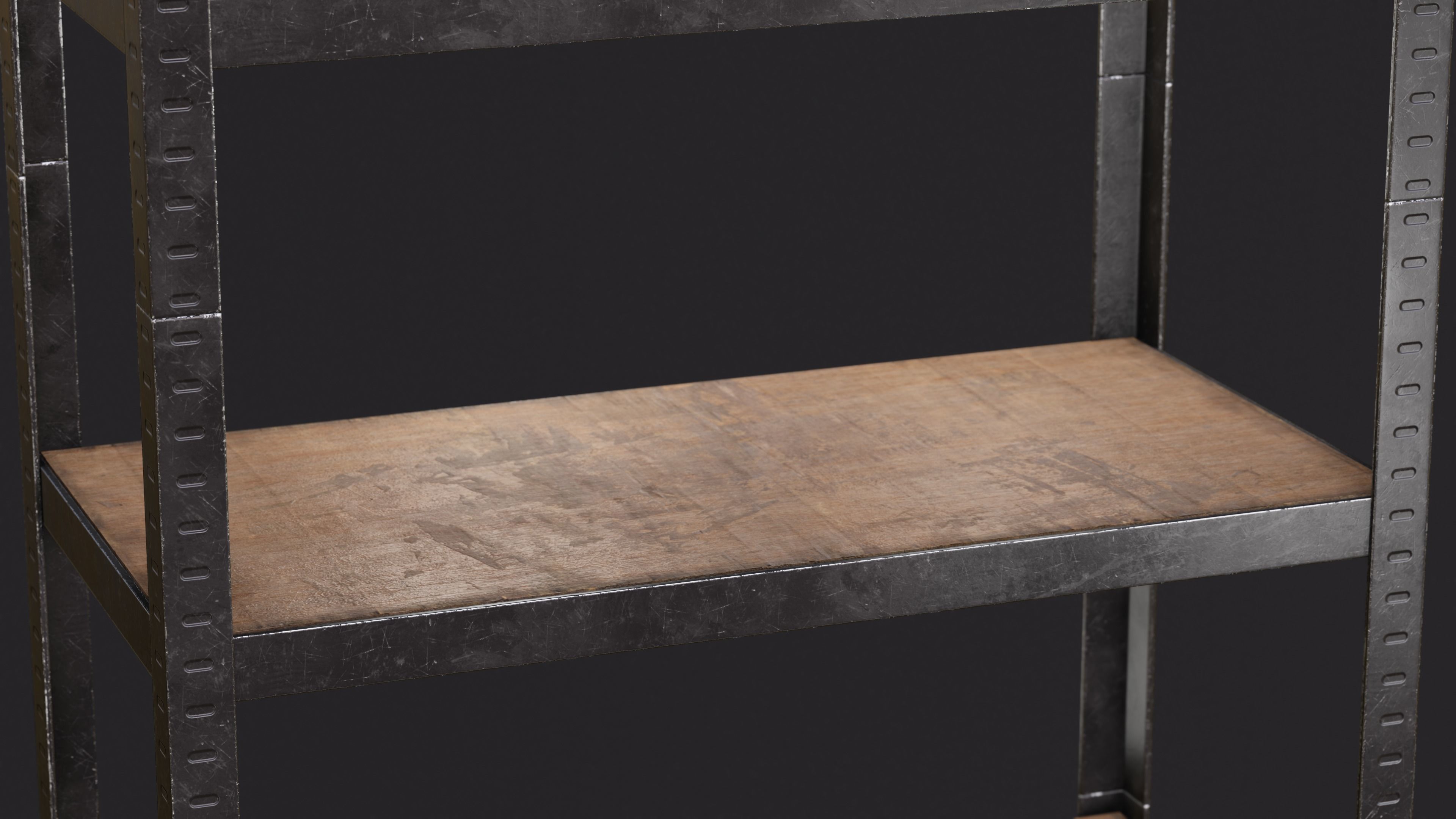 Warehouse Rack Storage Low-poly 3D model_5