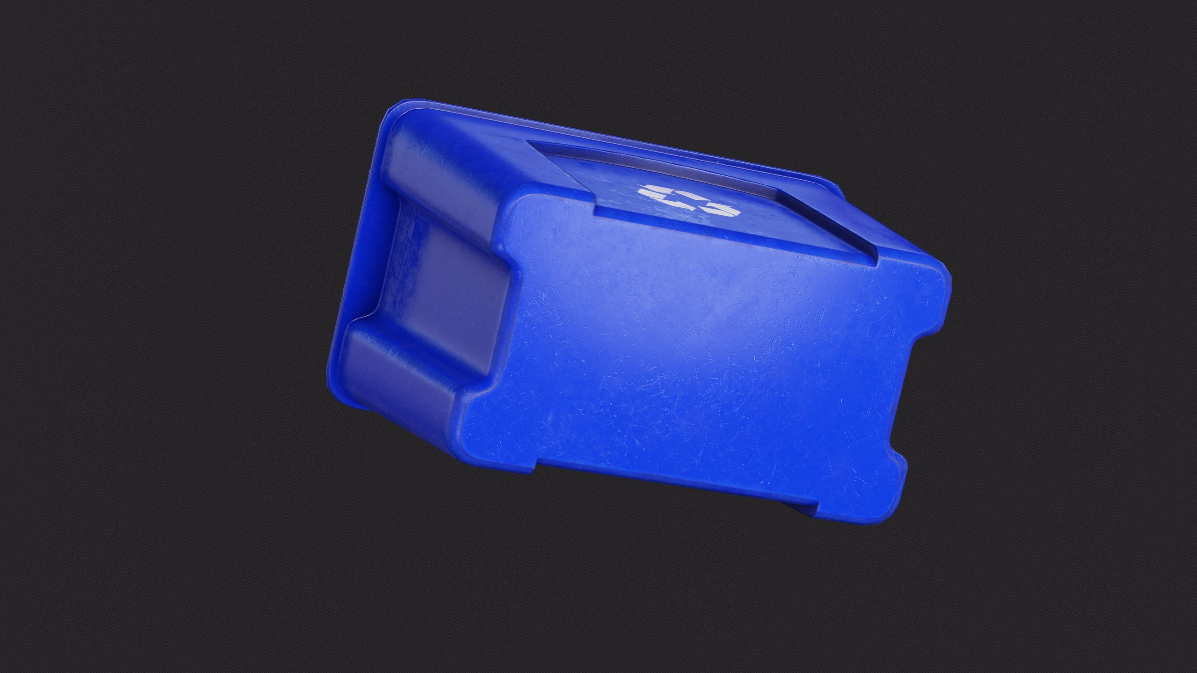 Recycle Crate Low-poly 3D model_4