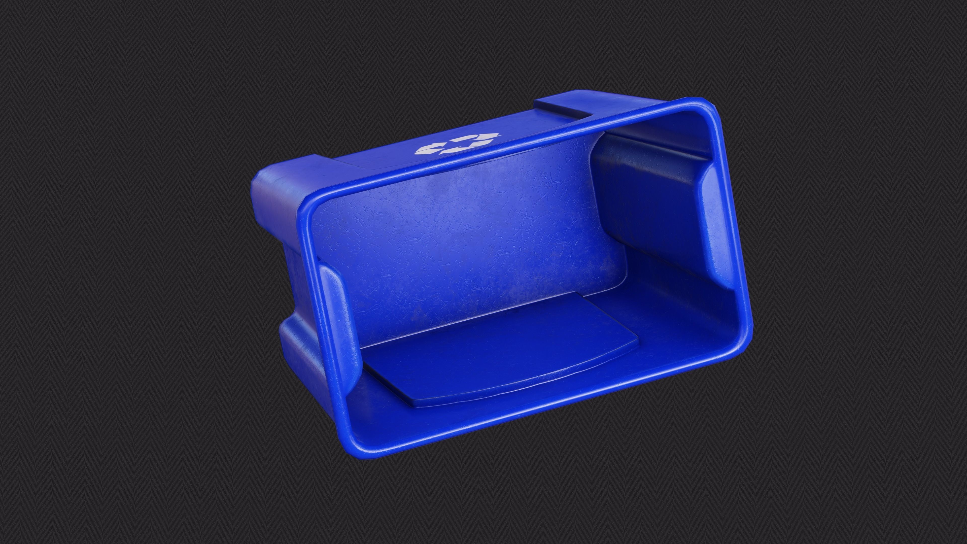 Recycle Crate Low-poly 3D model_3