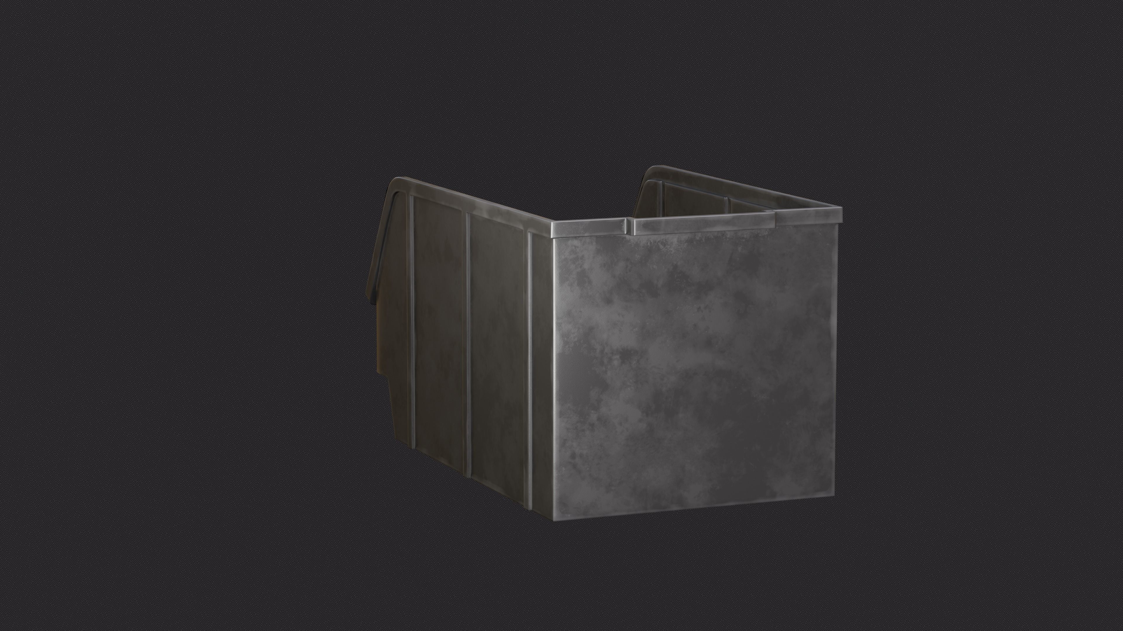 Screw Box Low-poly 3D model_3