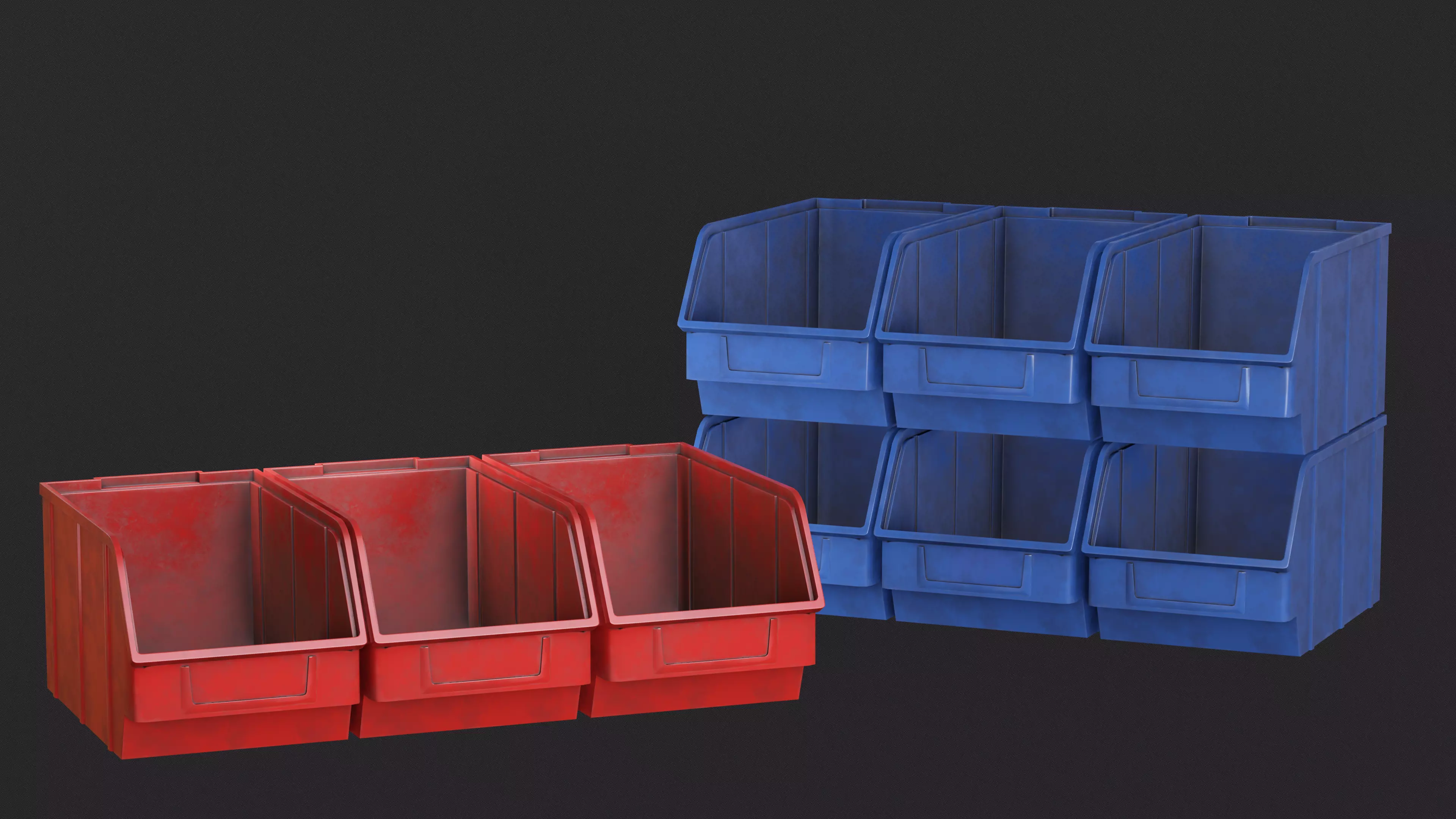 Screw Box Low-poly 3D model_0