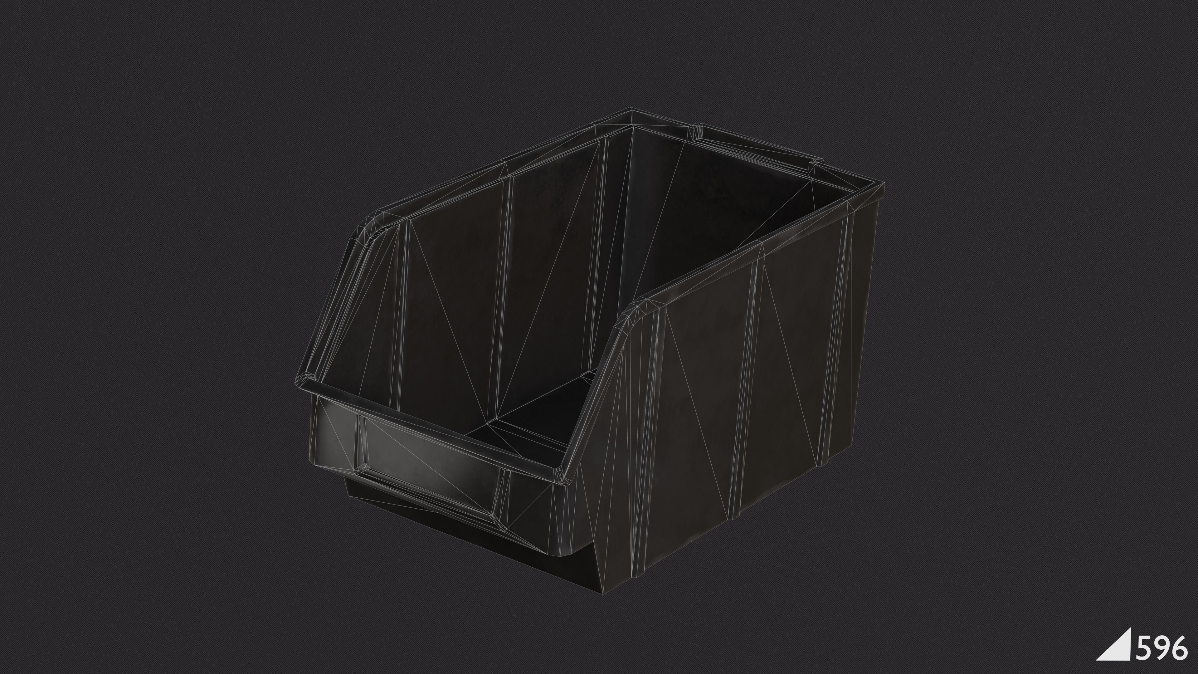 Screw Box Low-poly 3D model_7