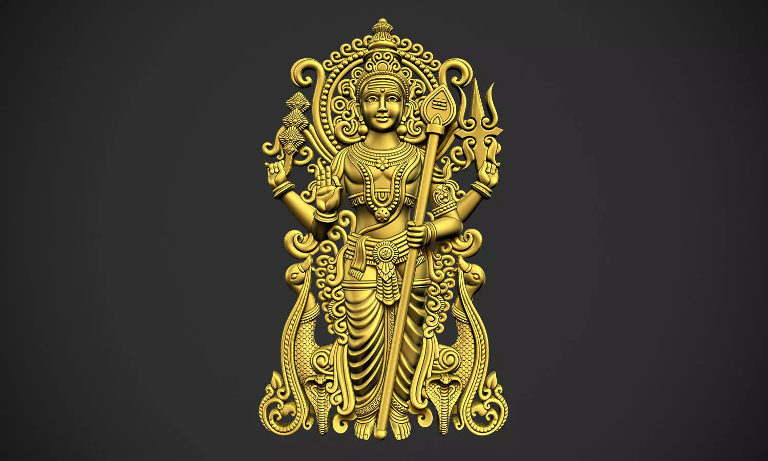 Kartikeya Relief 3D print model