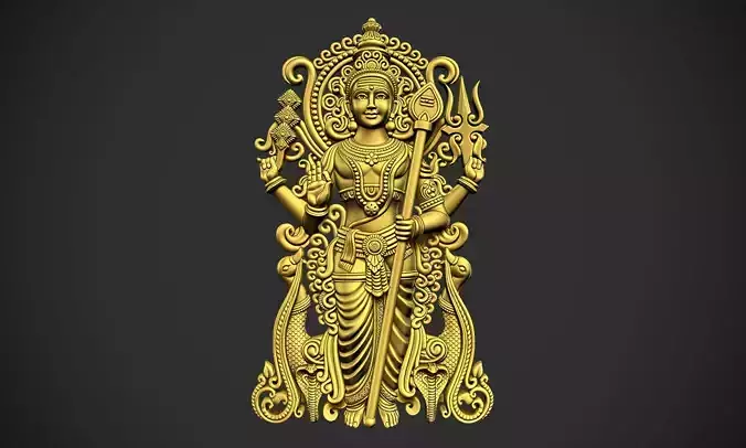 Kartikeya Relief 3D print model